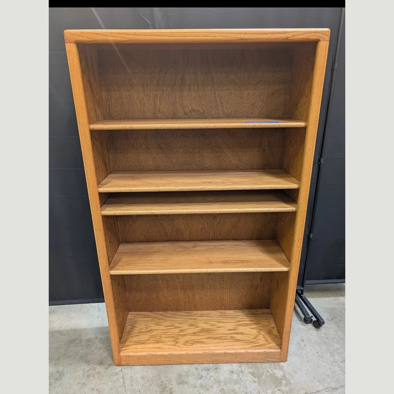 Sturdy Wood Bookcase with Five Shelves