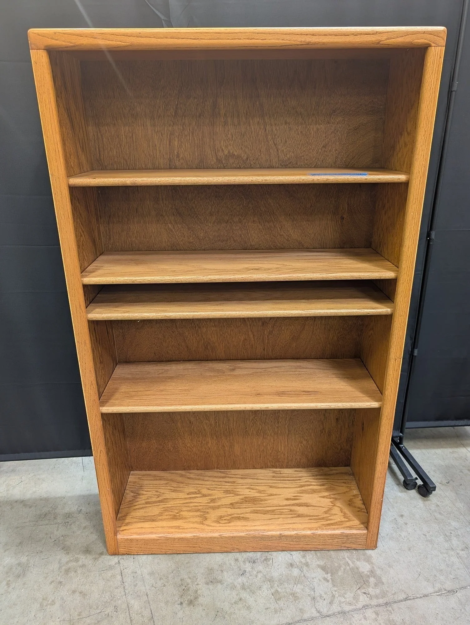 Sturdy Wood Bookcase with Five Shelves - Image 2