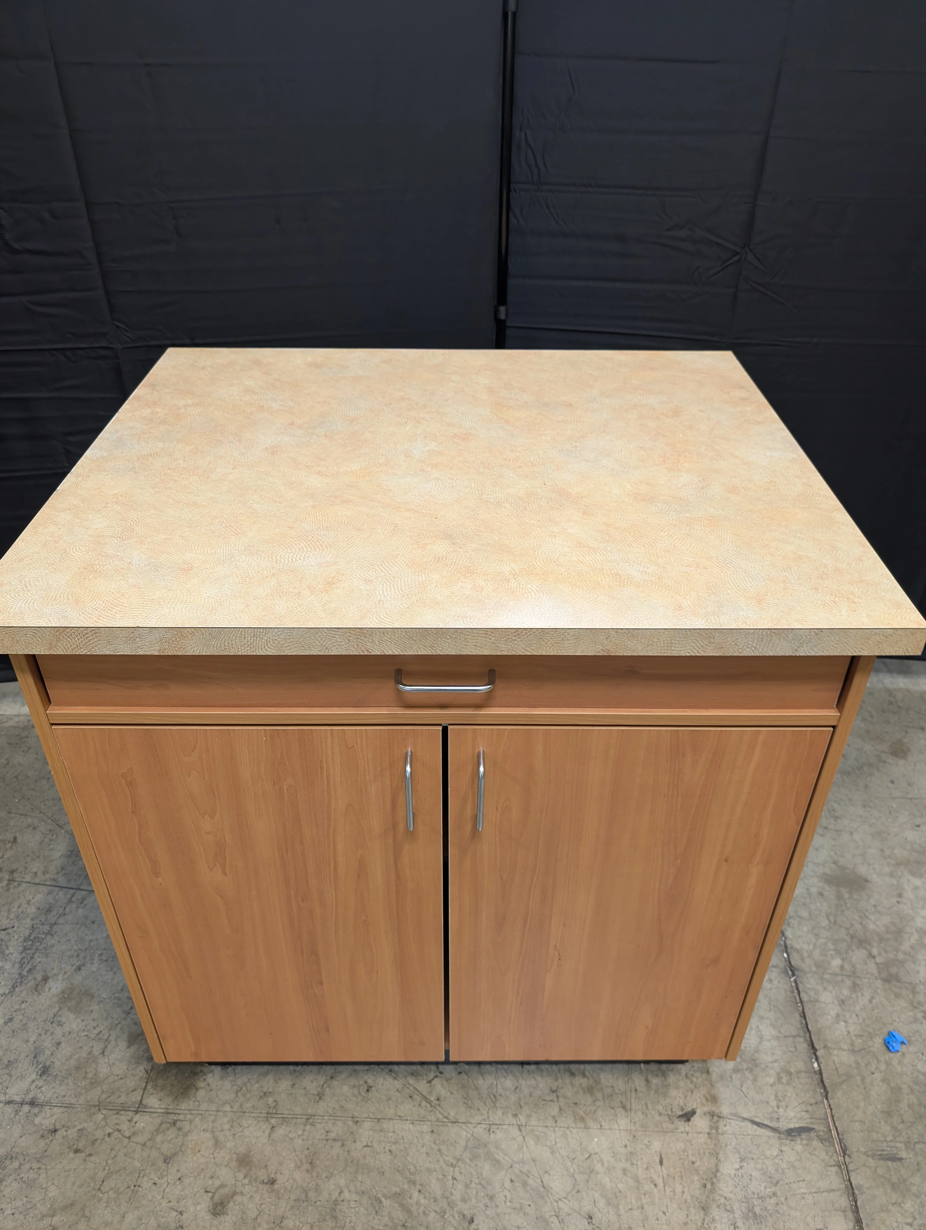 Two-Door Base Cabinet with Speckled Laminate Countertop - Image 3