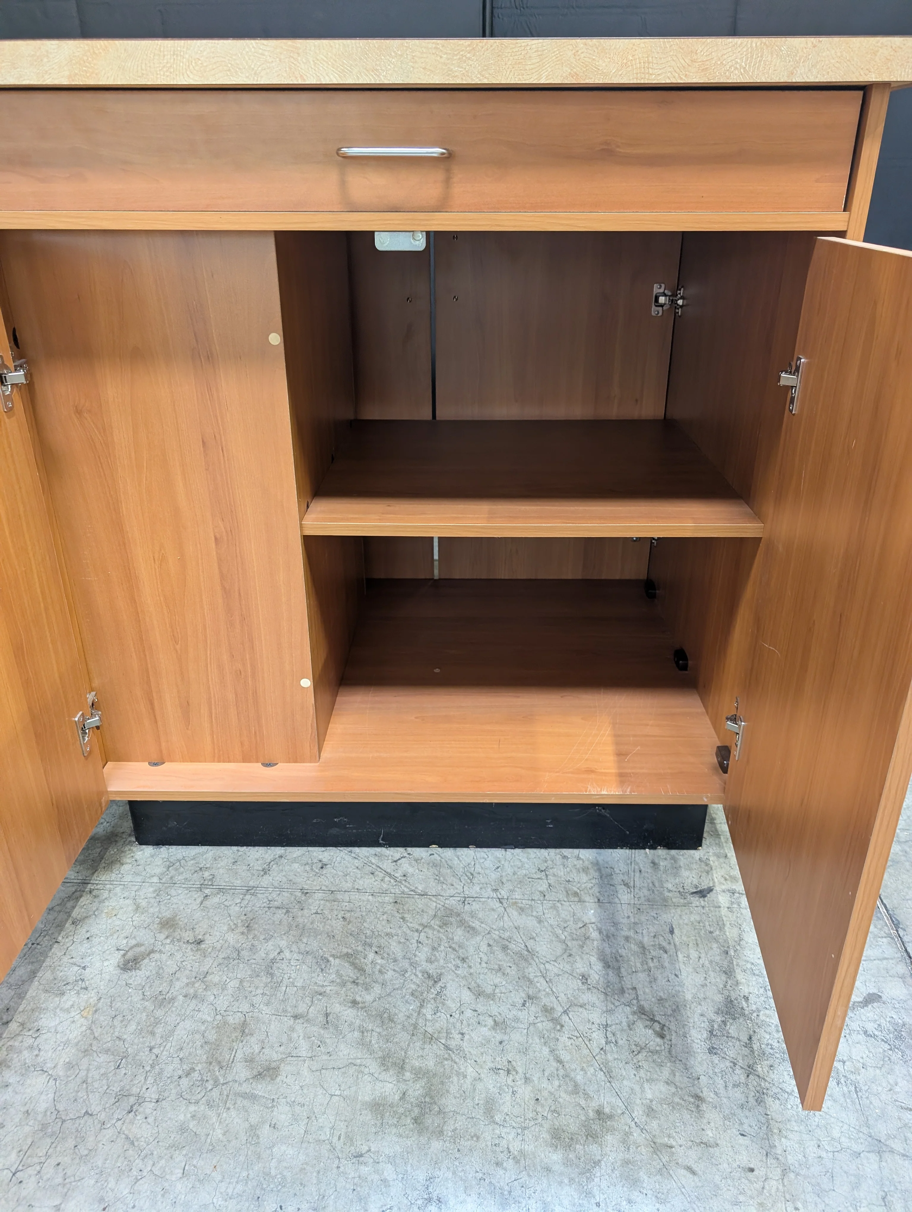 Two-Door Base Cabinet with Speckled Laminate Countertop - Image 5
