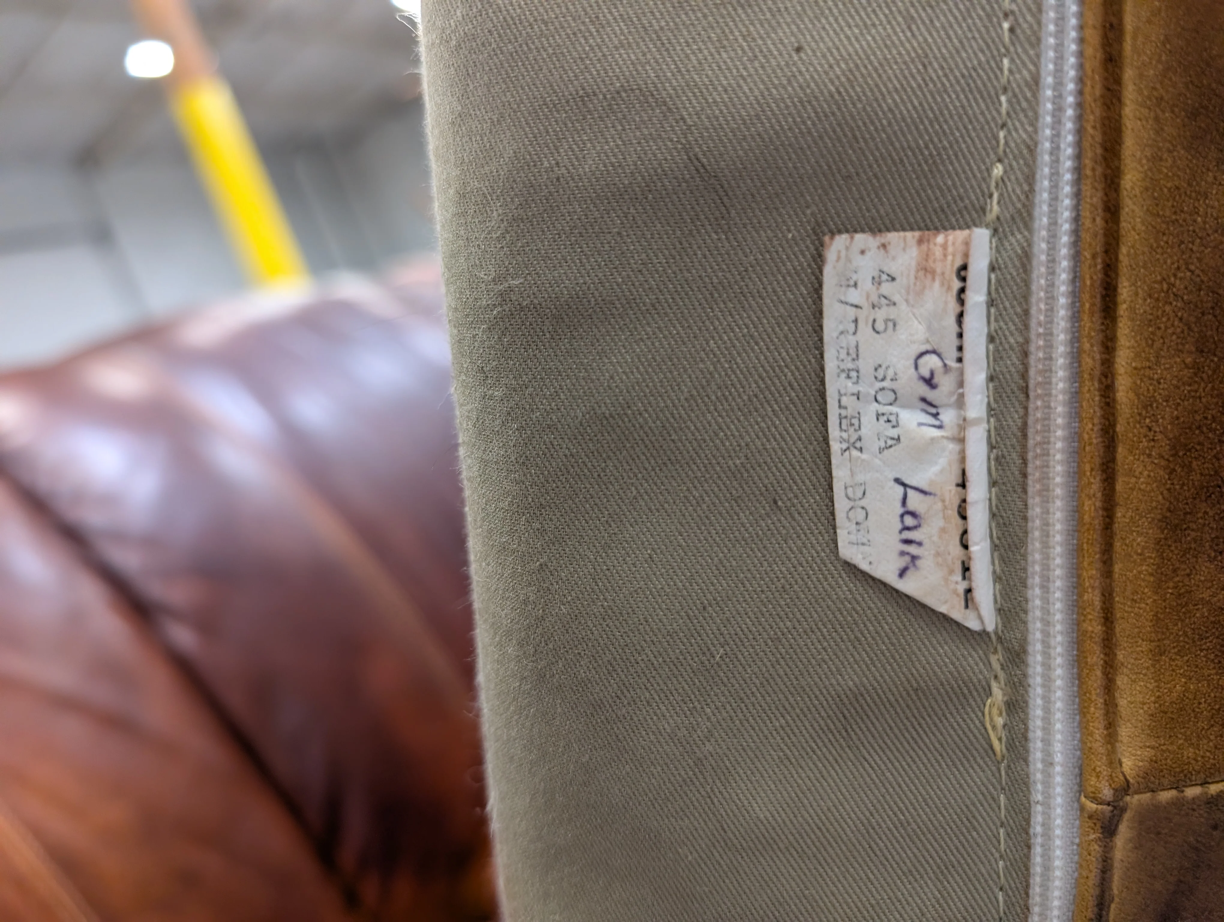 Lauren Leather Co. Full-Grain Distressed Leather Sofa - Custom Made High End - Made in USA (2 Available) - Image 15
