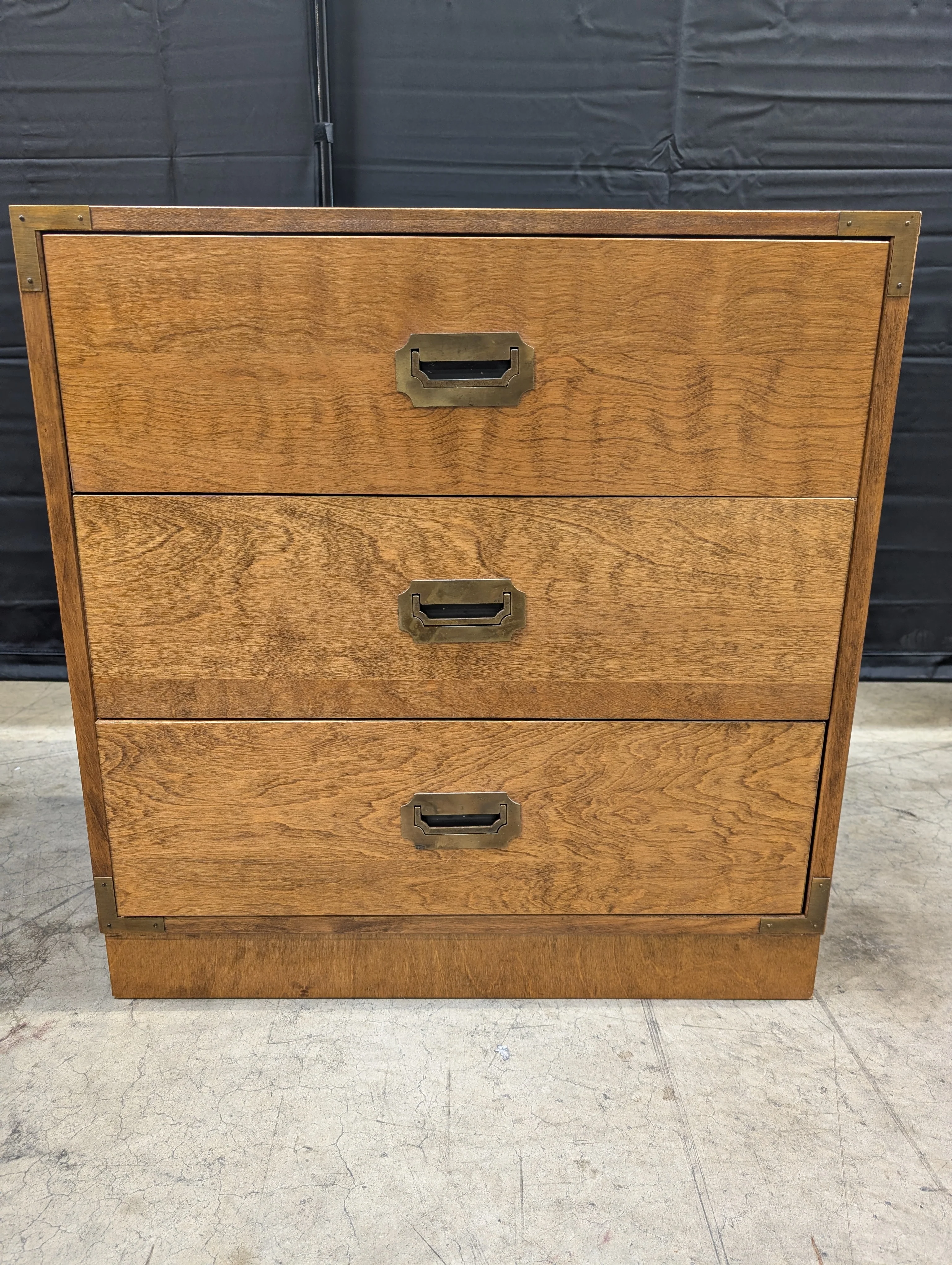 Vintage Solid Wood Three-Drawer Storage Chest