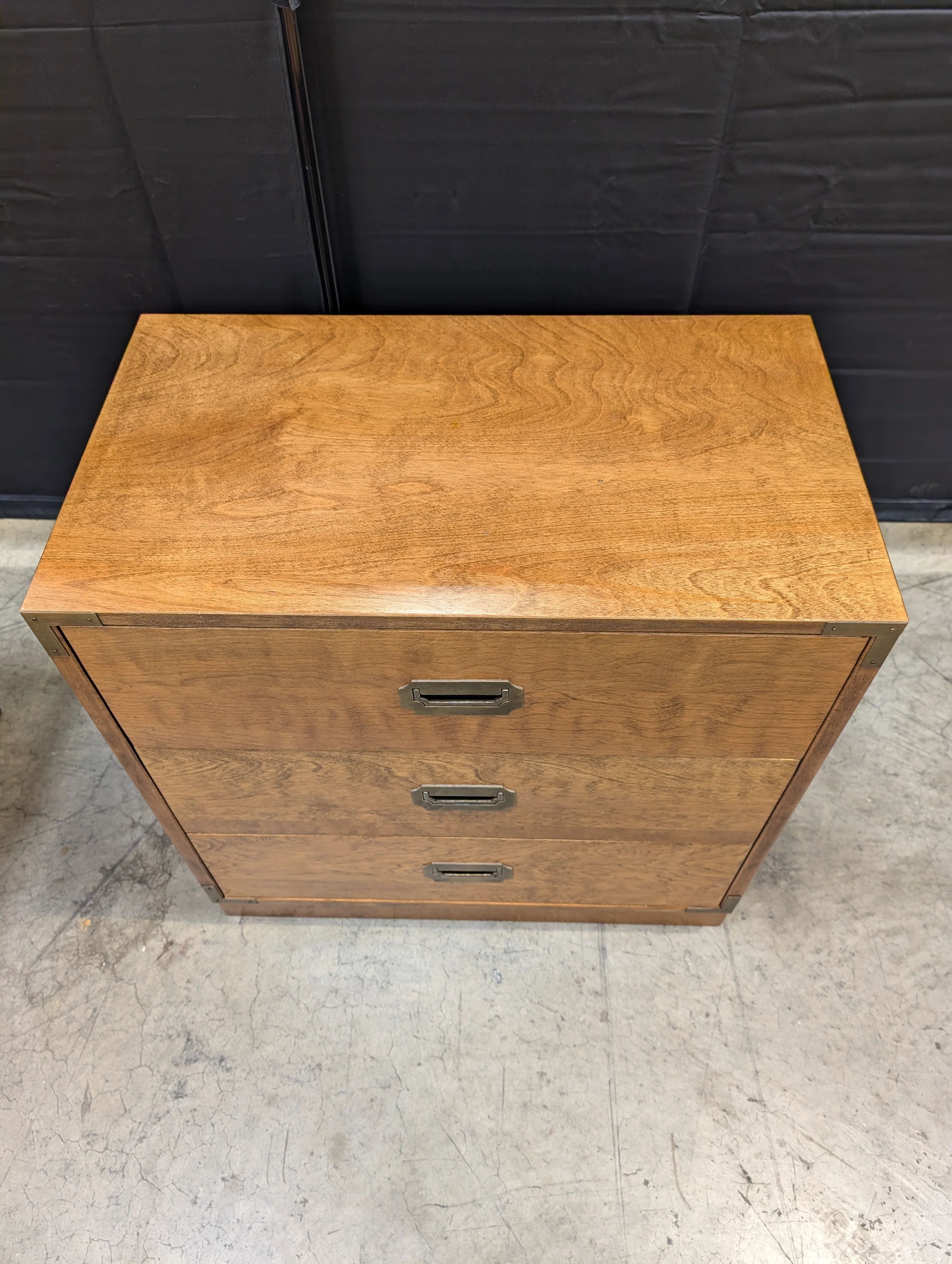 Vintage Solid Wood Three-Drawer Storage Chest - Image 3