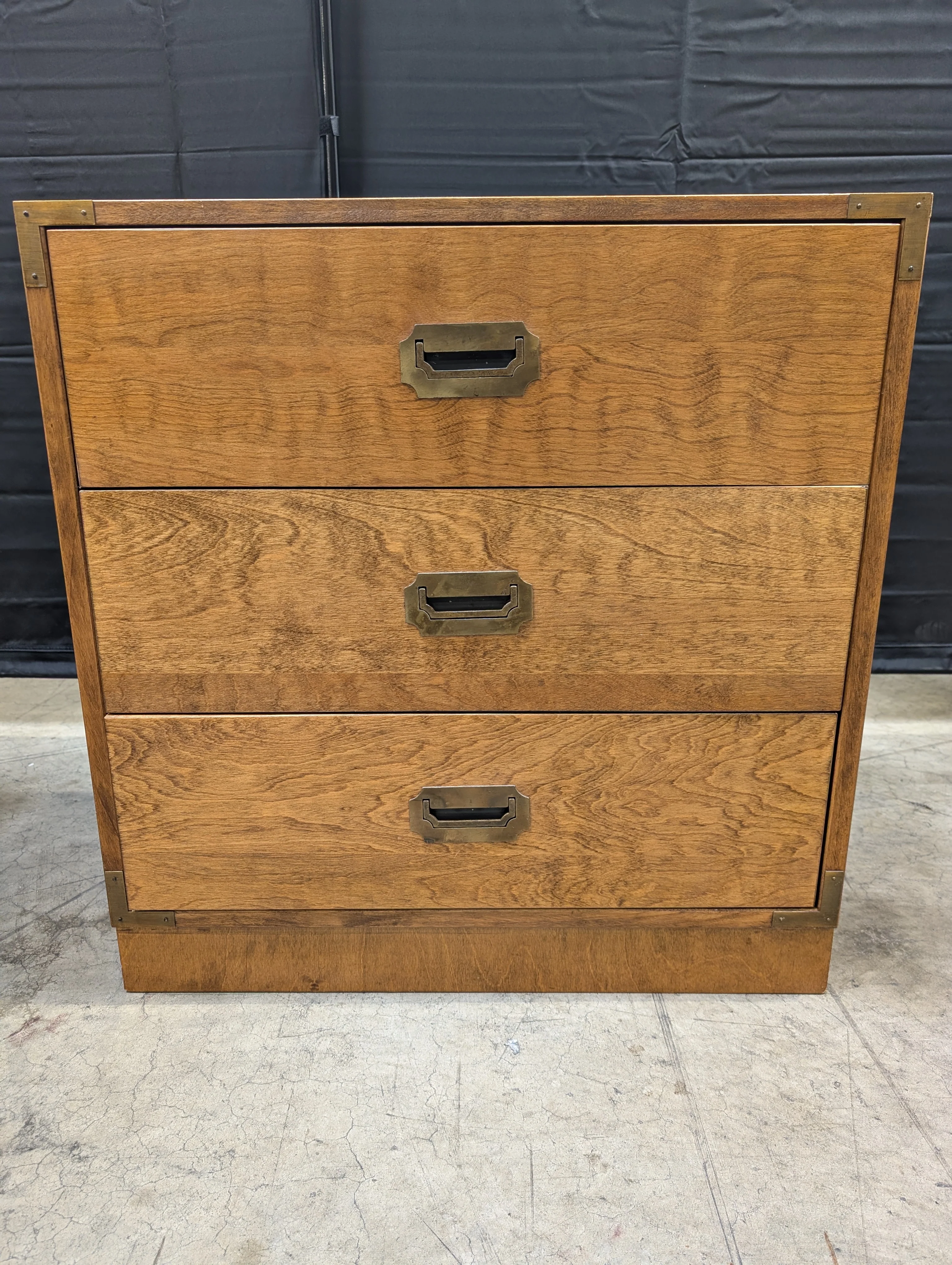 Vintage Solid Wood Three-Drawer Storage Chest - Image 4