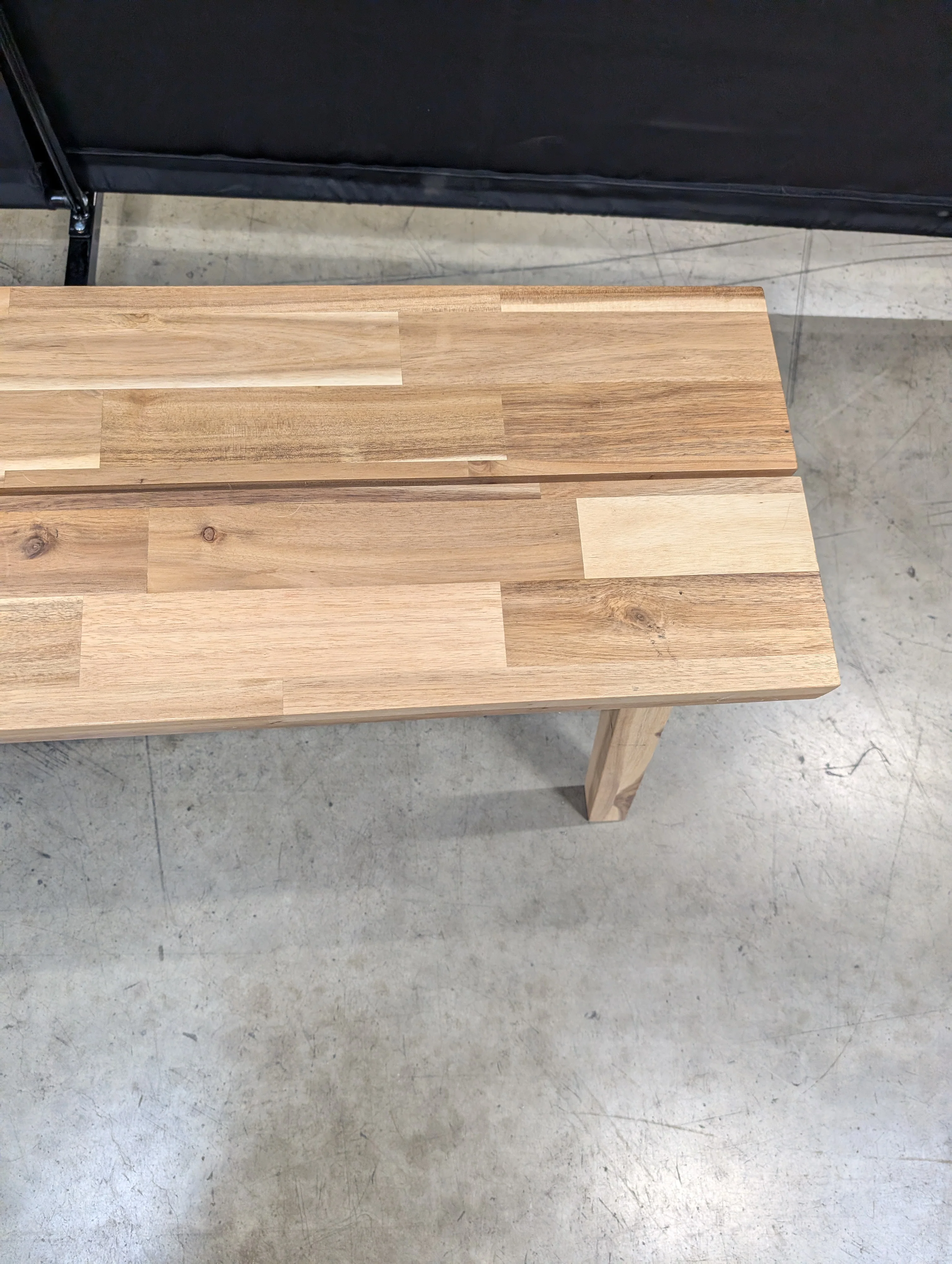 Solid Hardwood Butcher Block Style Rectangular Table - Image 3