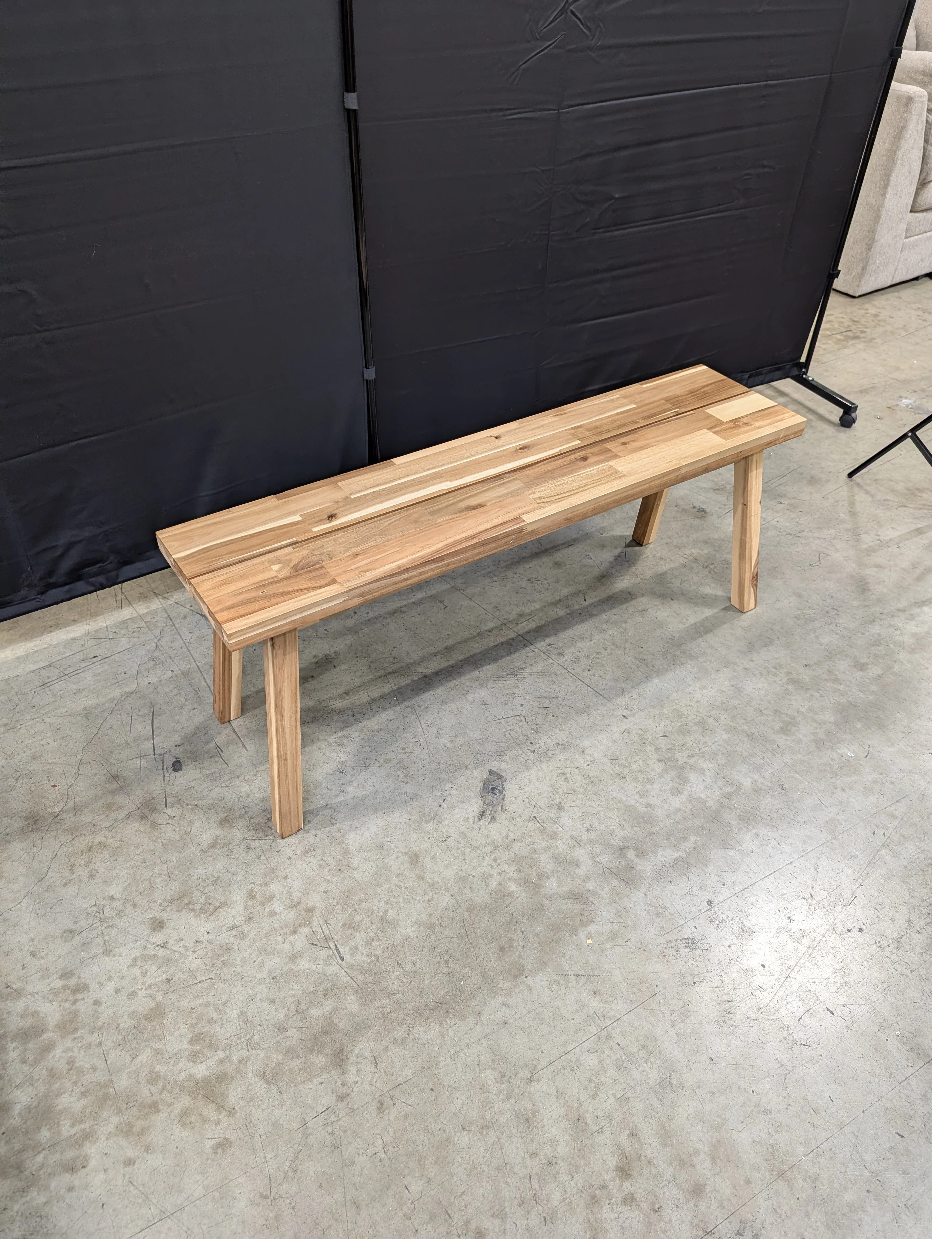 Solid Hardwood Butcher Block Style Rectangular Table - Image 5