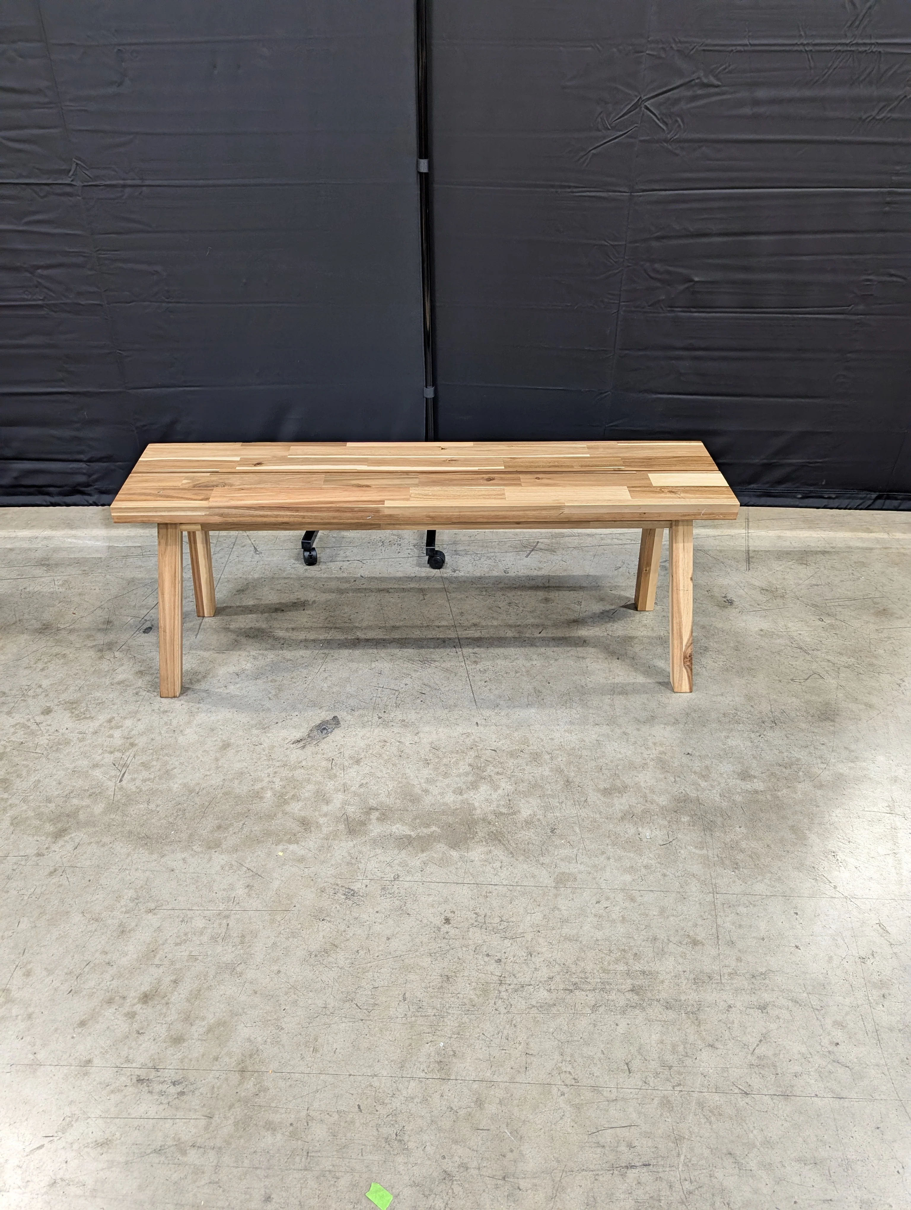 Solid Hardwood Butcher Block Style Rectangular Table - Image 6
