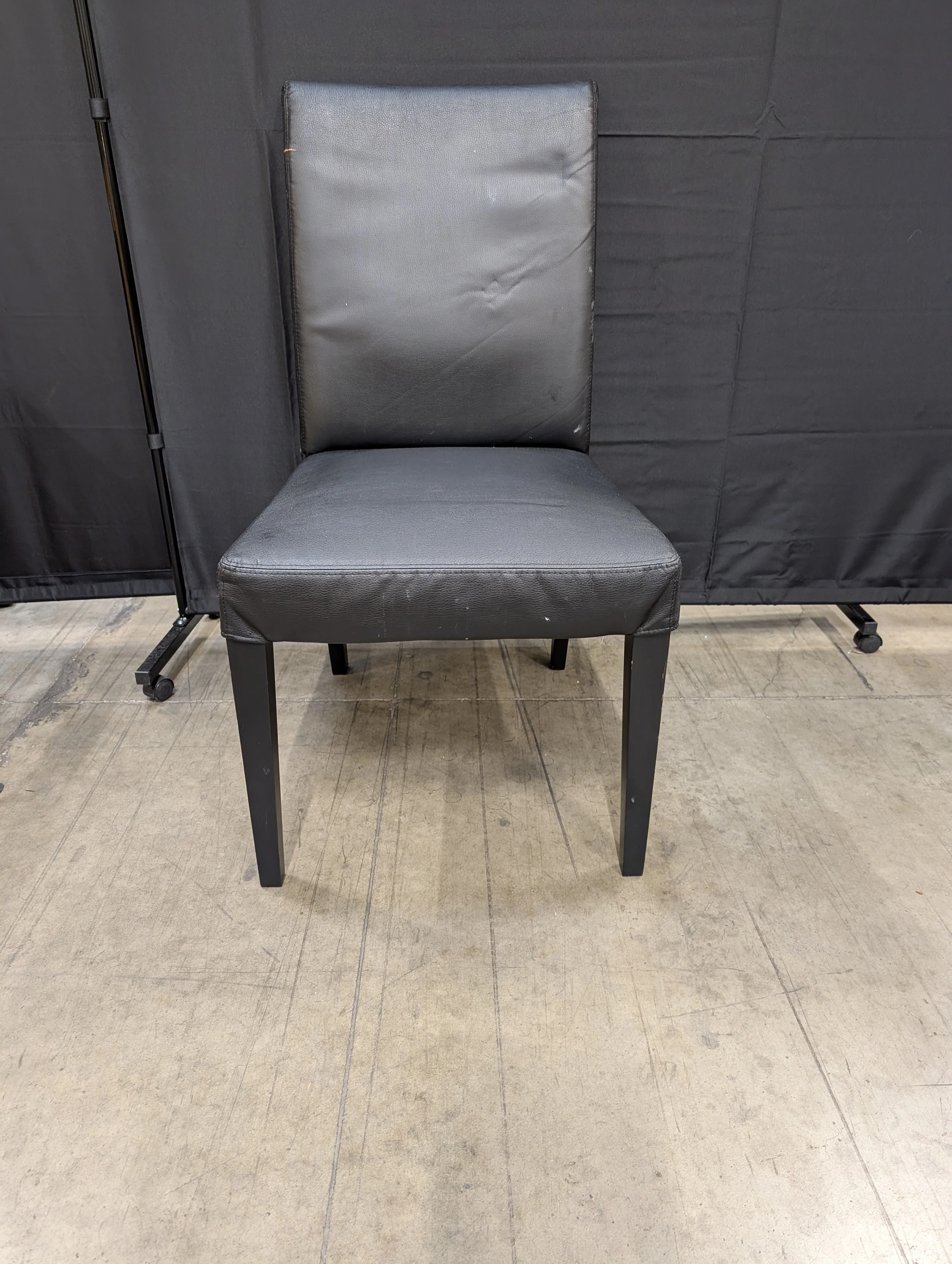 Contemporary Dark Upholstered Dining Side Chair