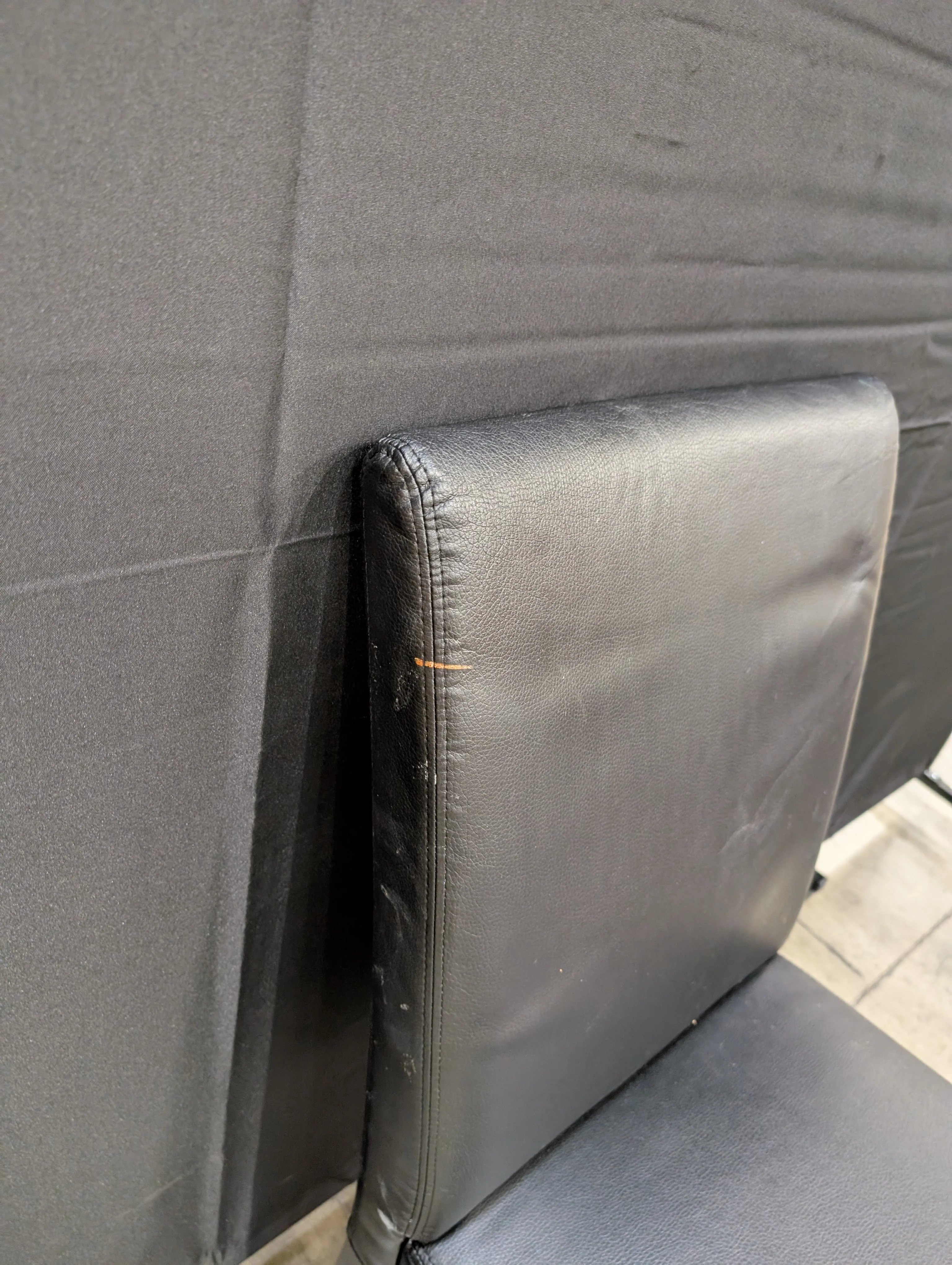 Contemporary Dark Upholstered Dining Side Chair - Image 4