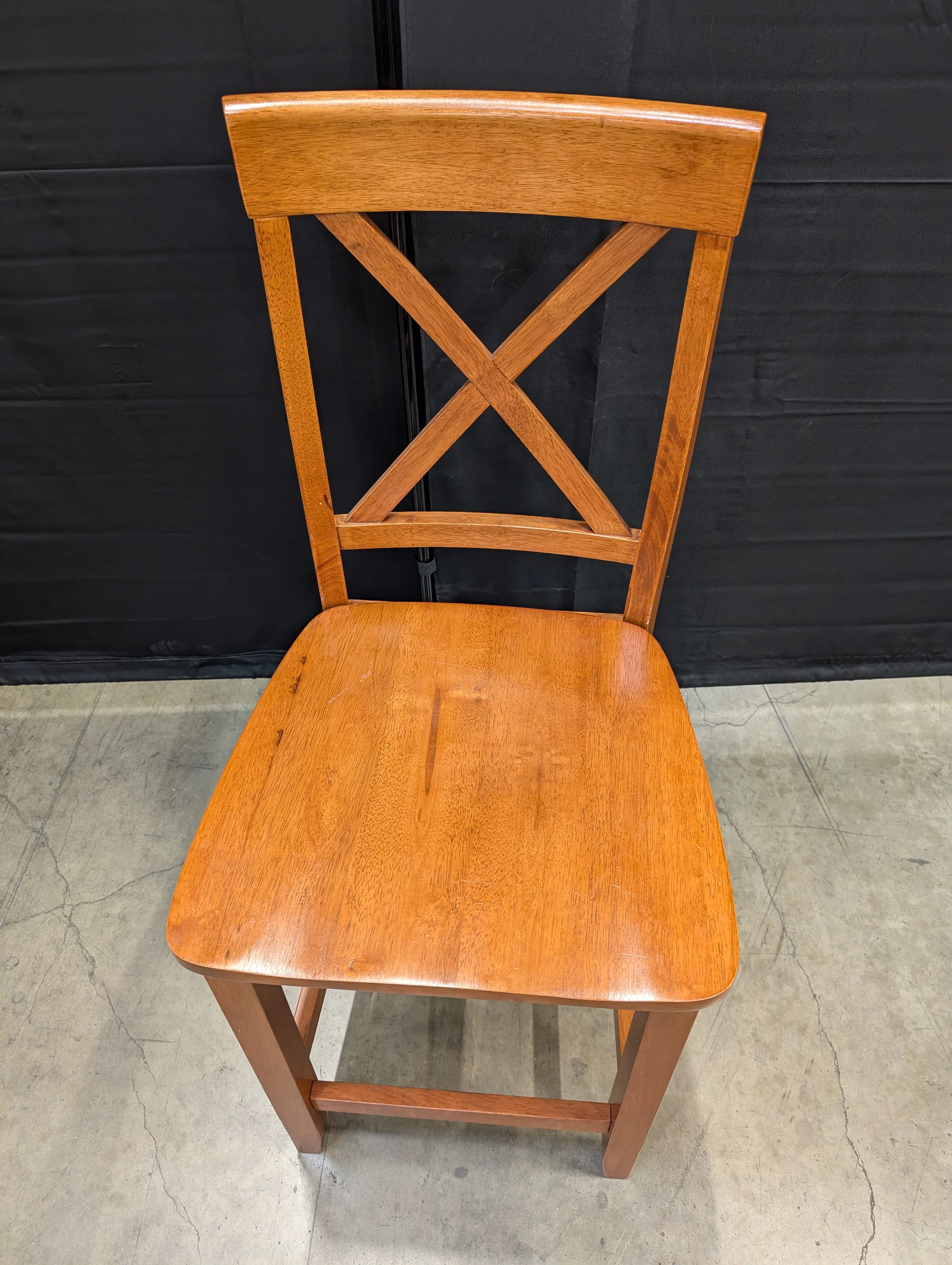 Solid Wood X-Back Dining Chair - Image 4
