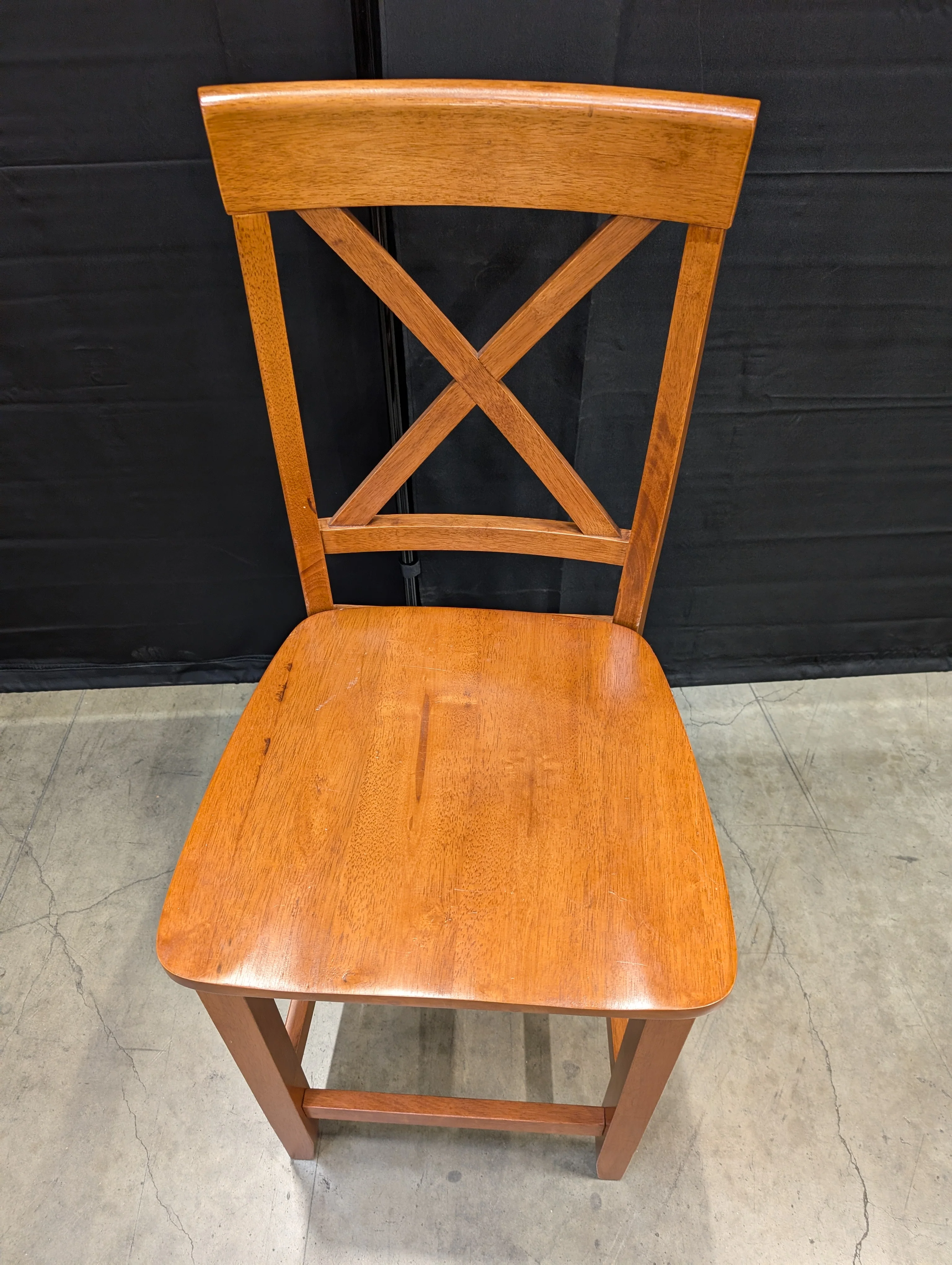Solid Wood X-Back Dining Chair - Image 5