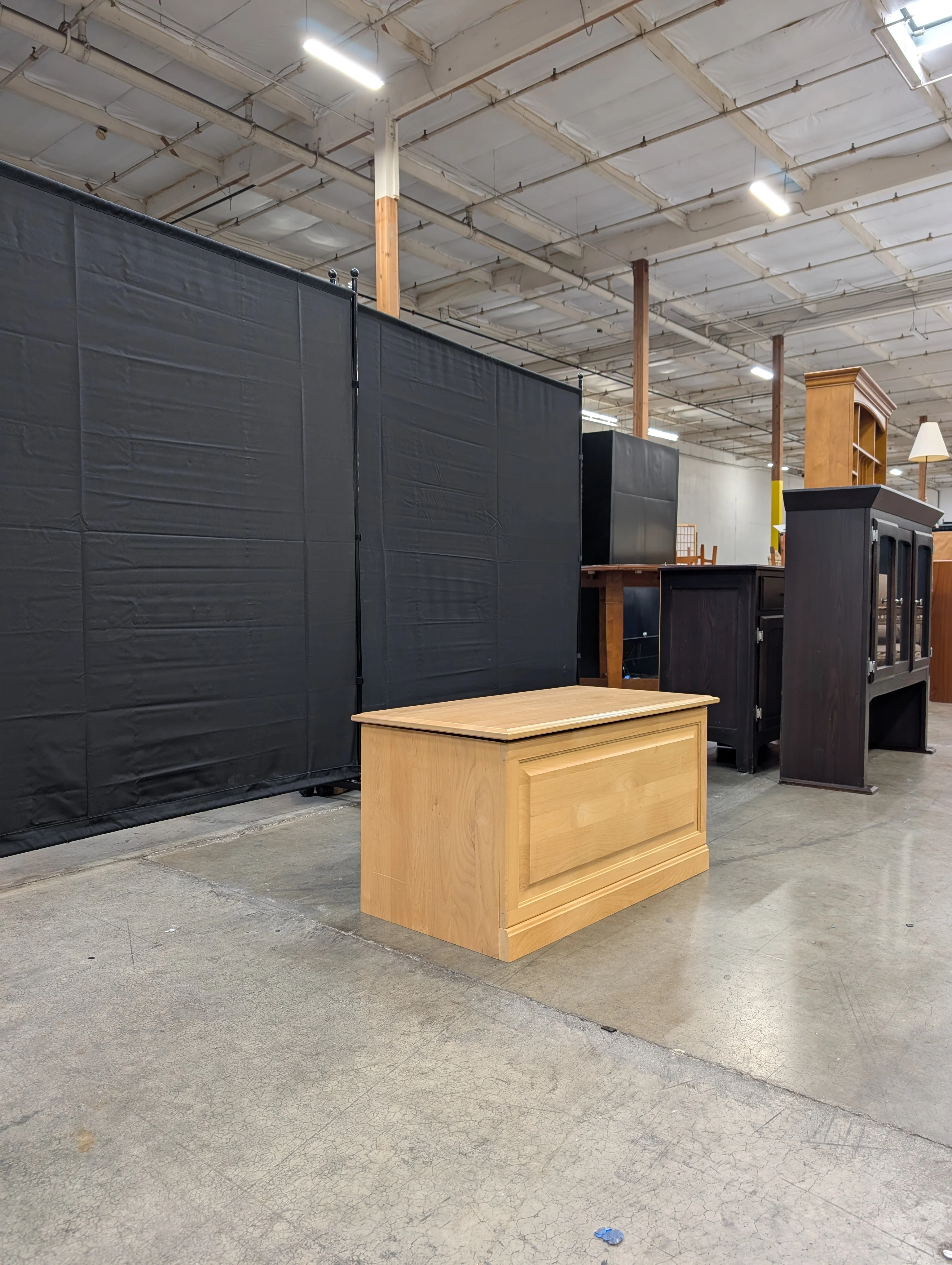 Versatile Light Wood Storage Trunk - Image 6