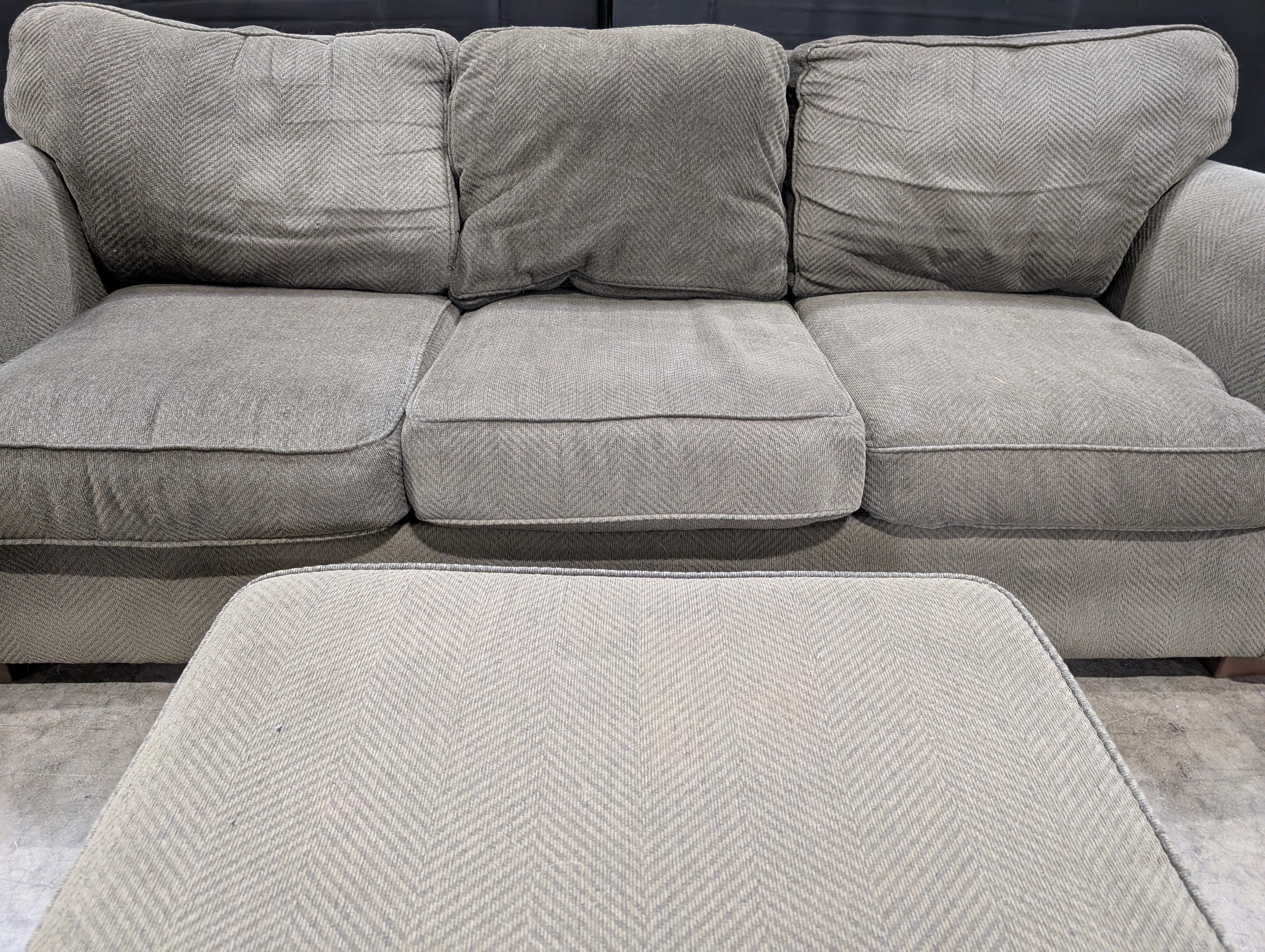 Three-Seater Bauhaus Sofa with Two Matching Ottomans - Image 6