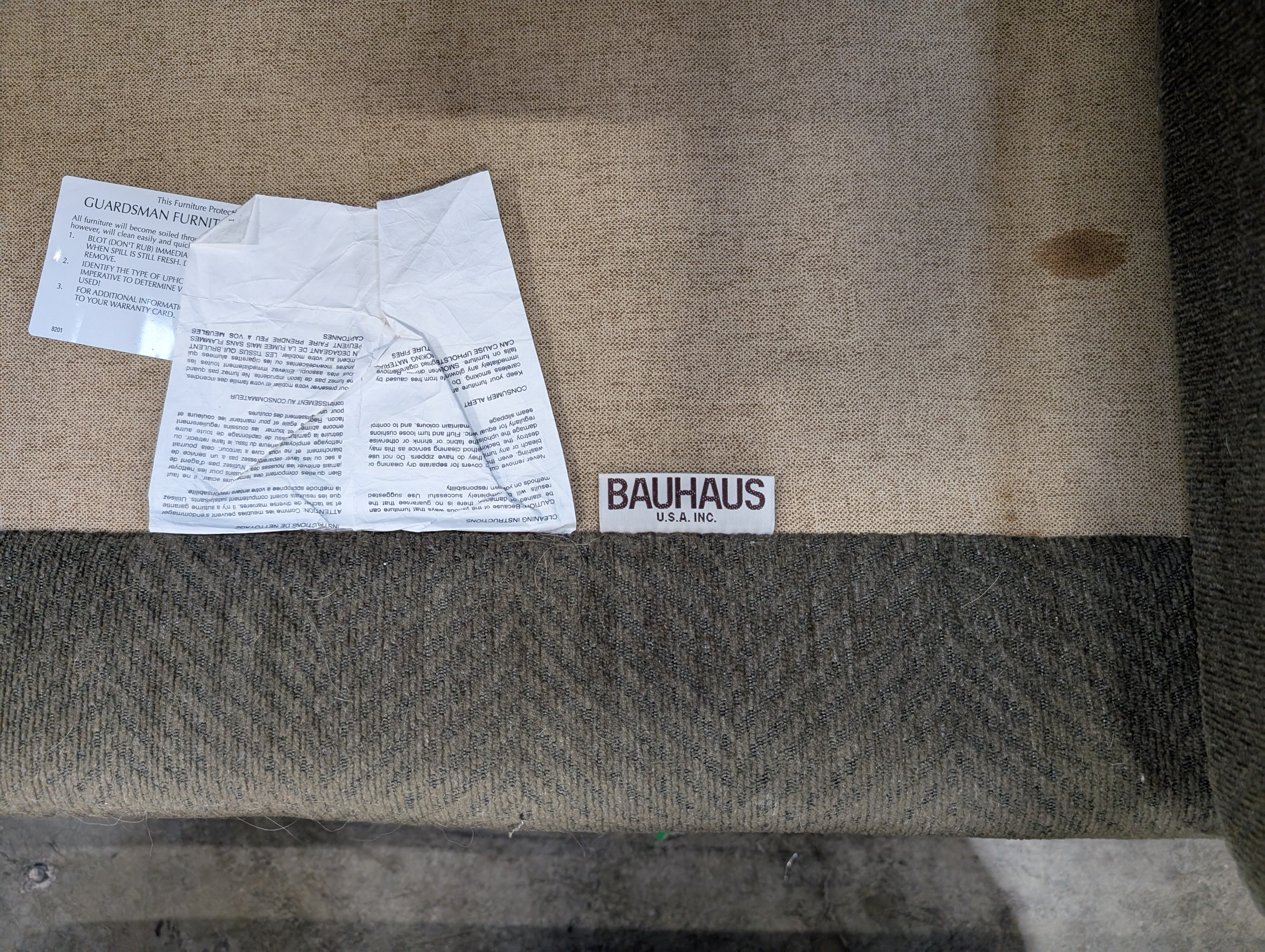 Three-Seater Bauhaus Sofa with Two Matching Ottomans - Image 7