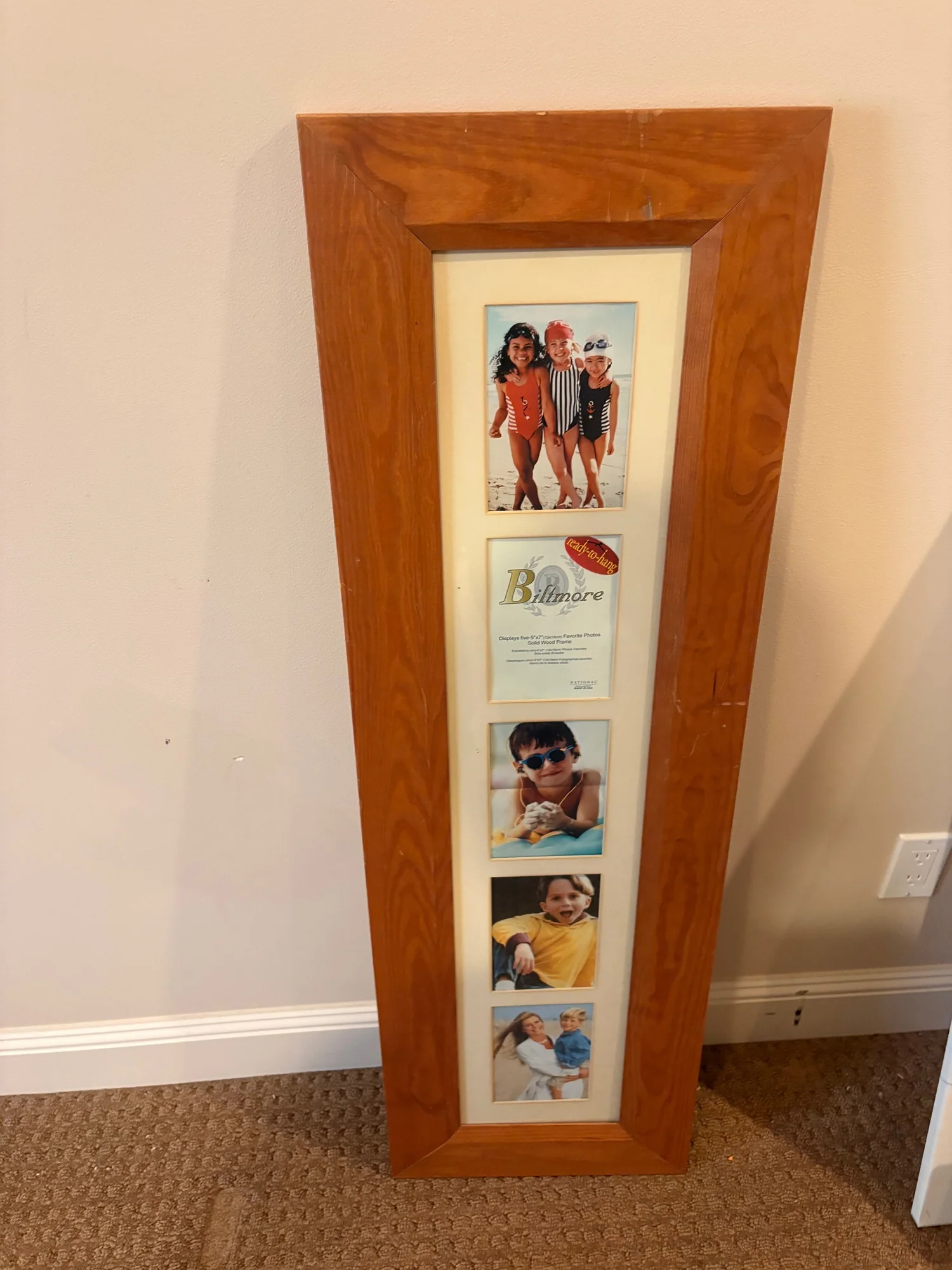 Biltmore Solid Wood Multi-Opening Photo Frame for Five 5x7 Pictures - Image 4