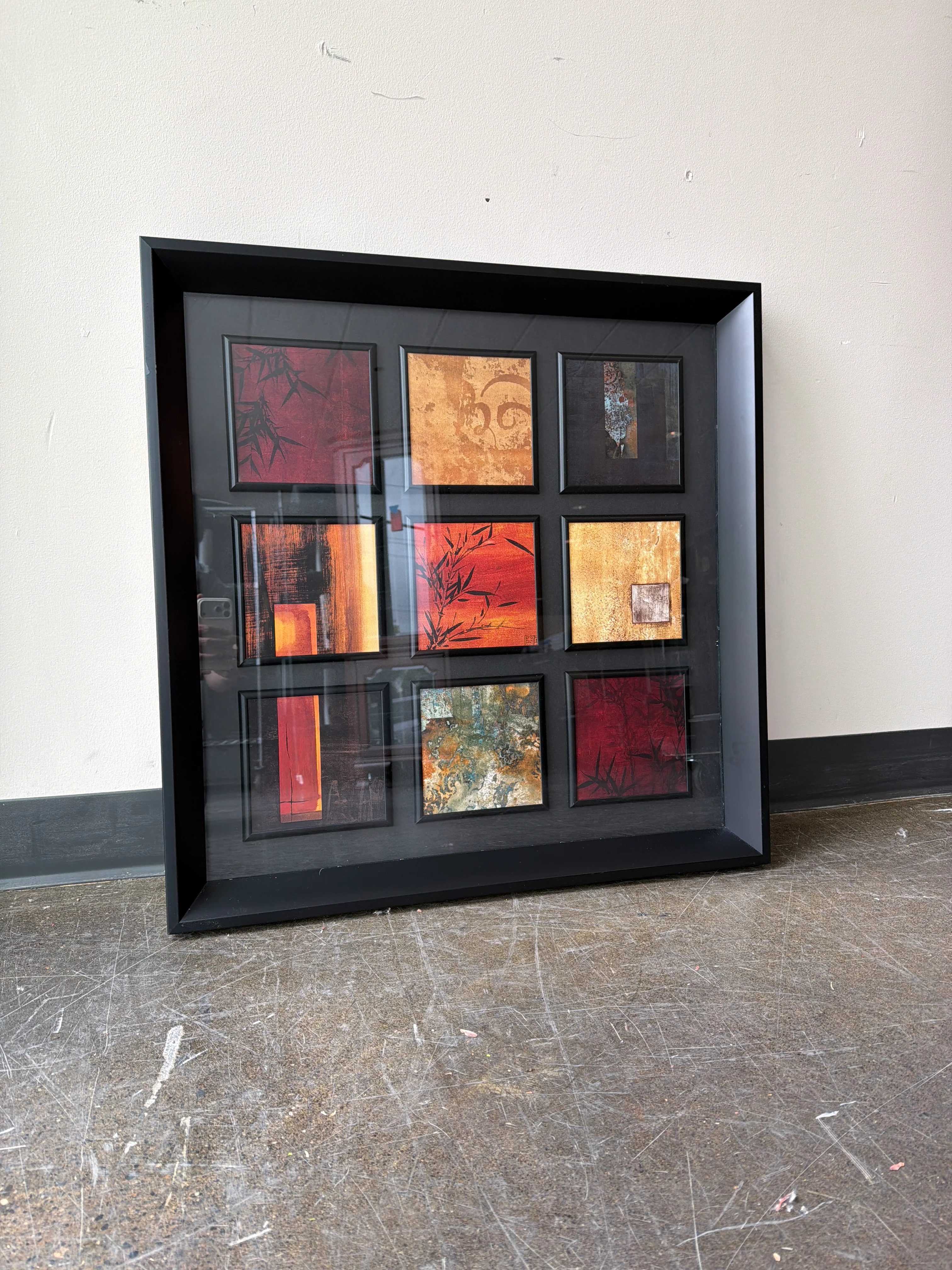 Abstract Multi-Panel Framed 30 inches Wall Art