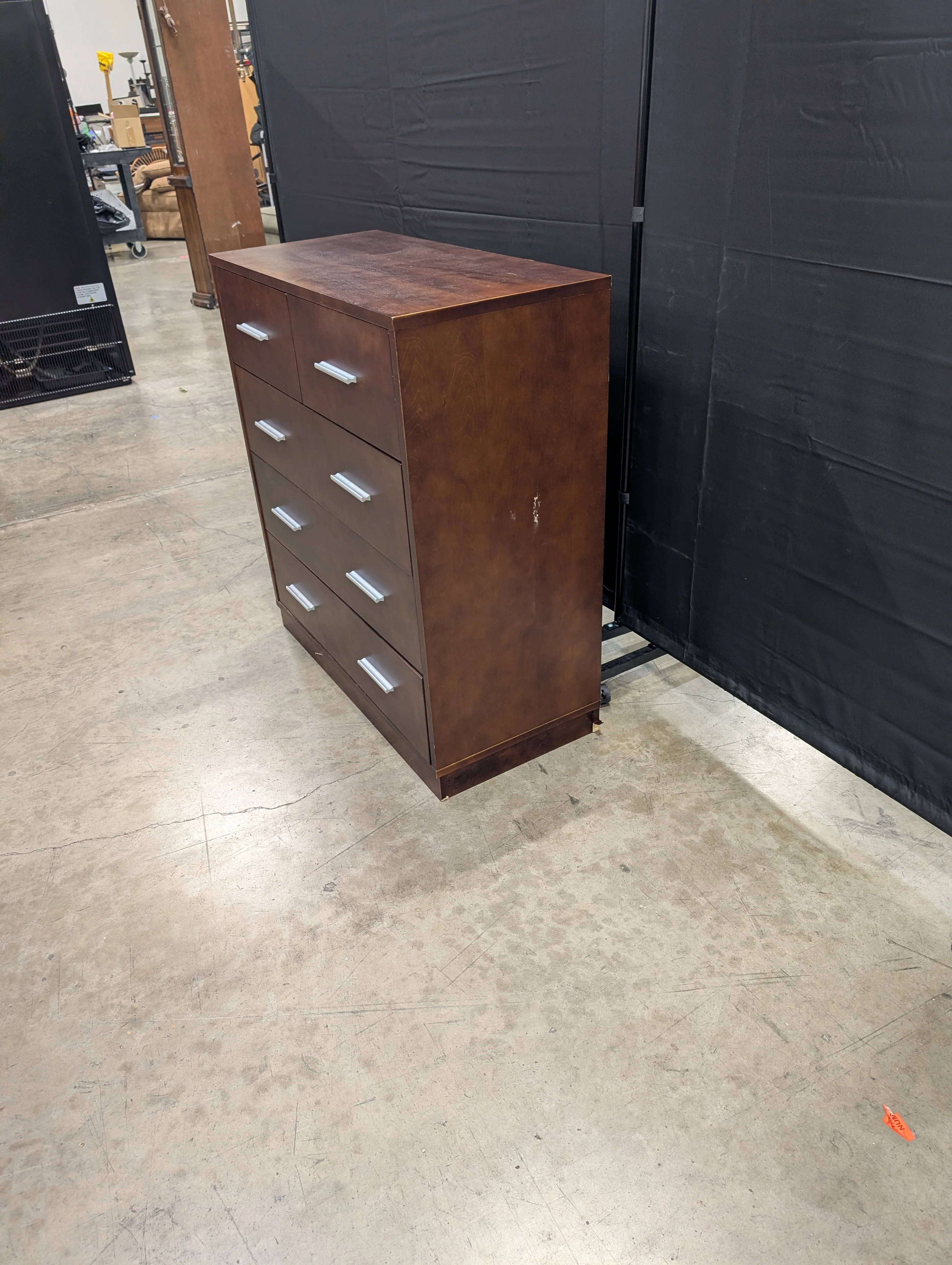 Four-Drawer Wood Chest with Modern Bar Pulls - Image 7