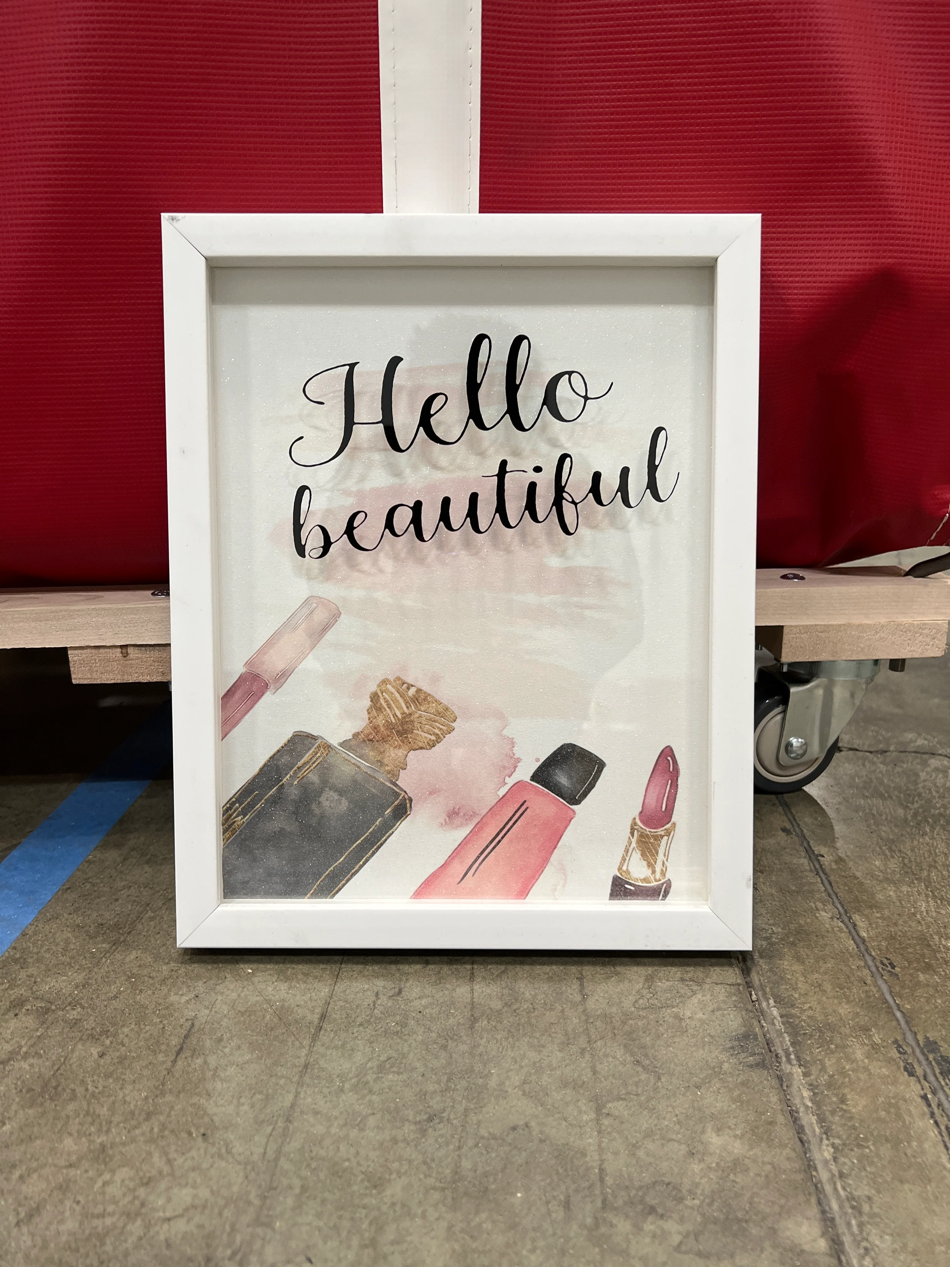 ‘Hello Beautiful' Makeup Art Print