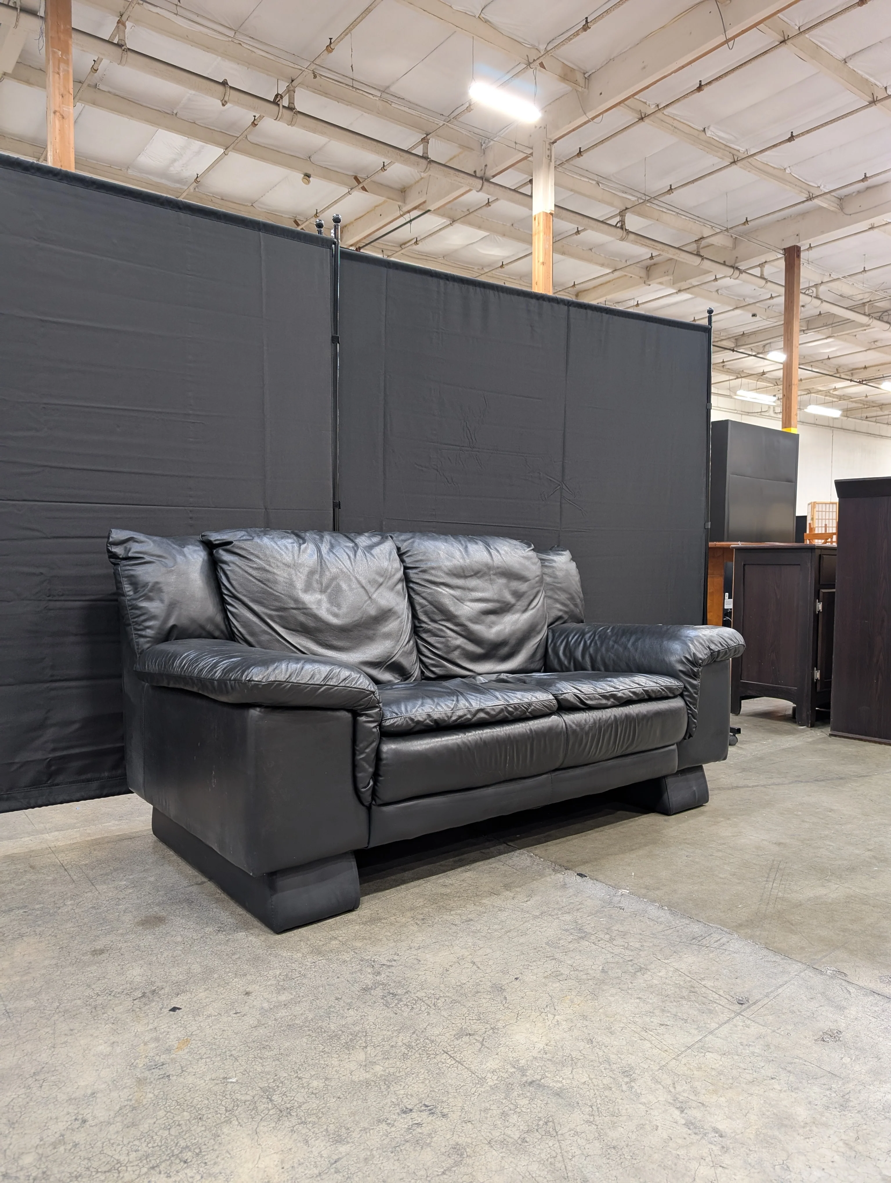 Black Love Seat - Image 2