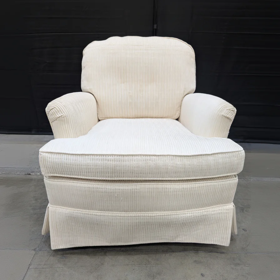 Cream Ribbed WOODMARK Original Accent Armchair