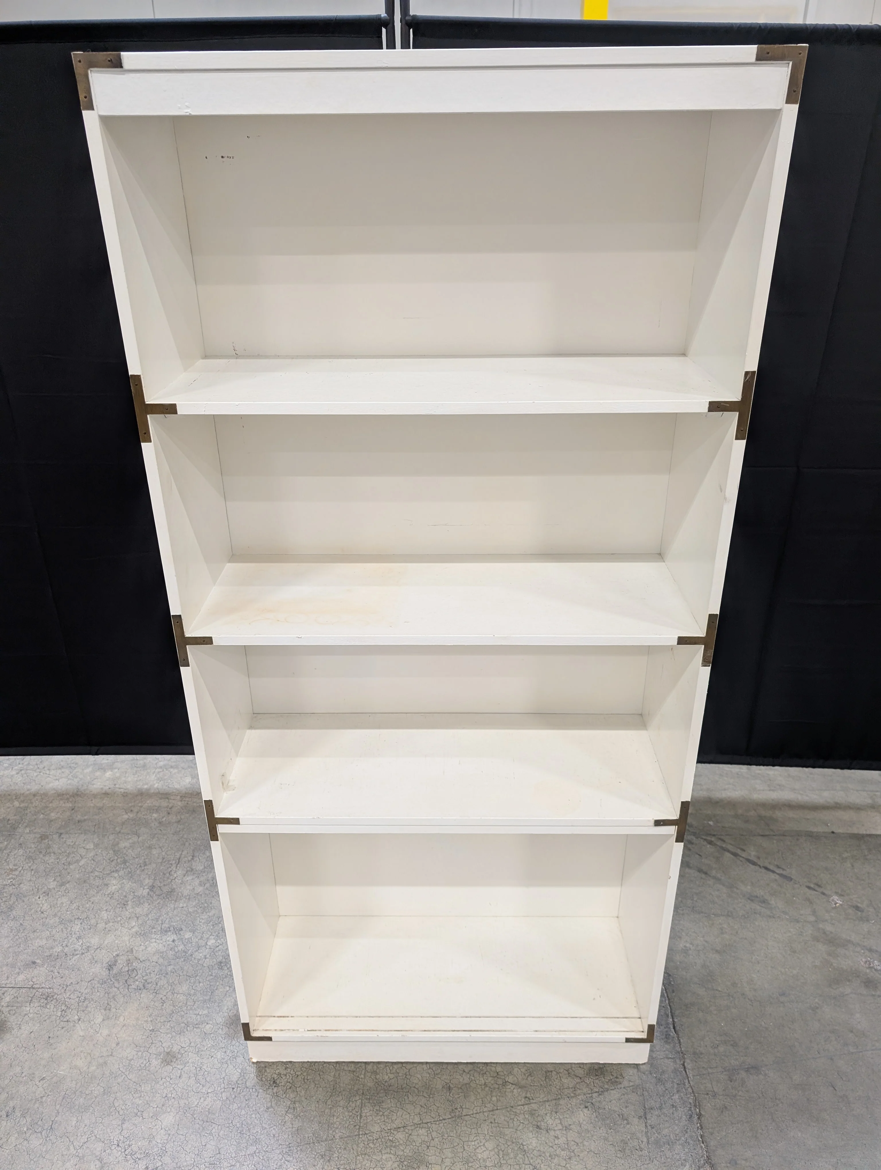 Used White Four-Shelf Bookcase - Image 5