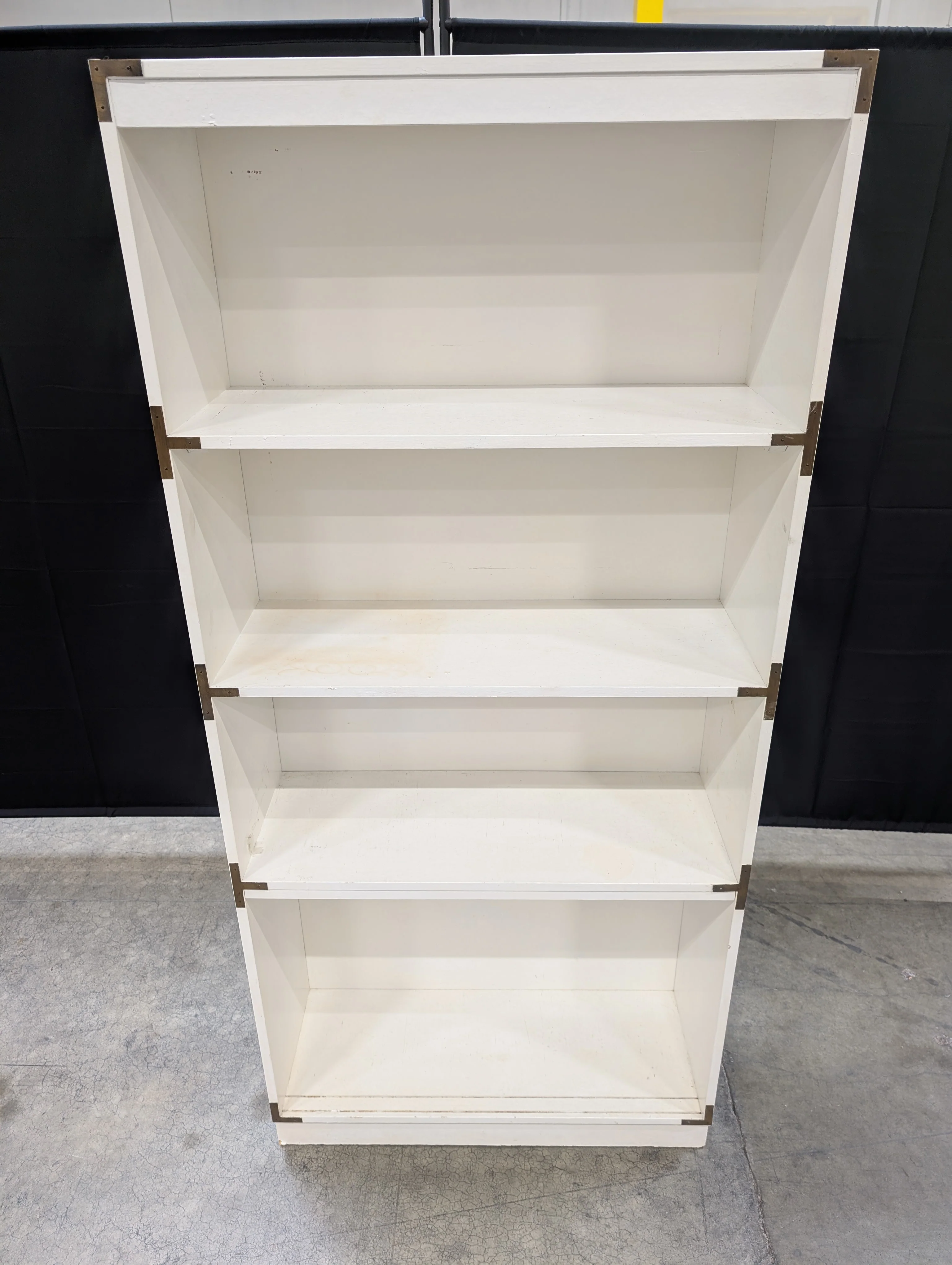 Used White Four-Shelf Bookcase - Image 9
