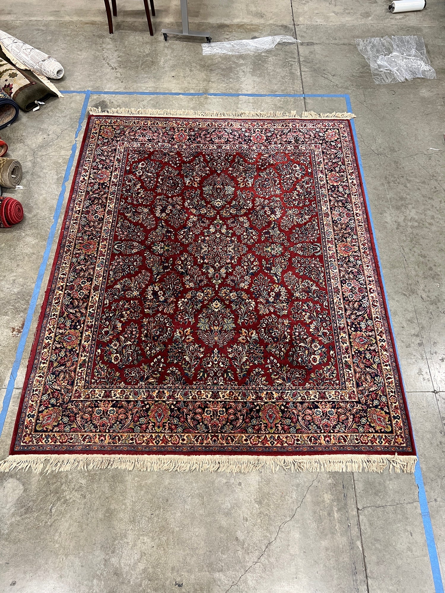 Large Traditional Persian Bakhtiari Style Panel Rug - 9' x 11' - Image 4