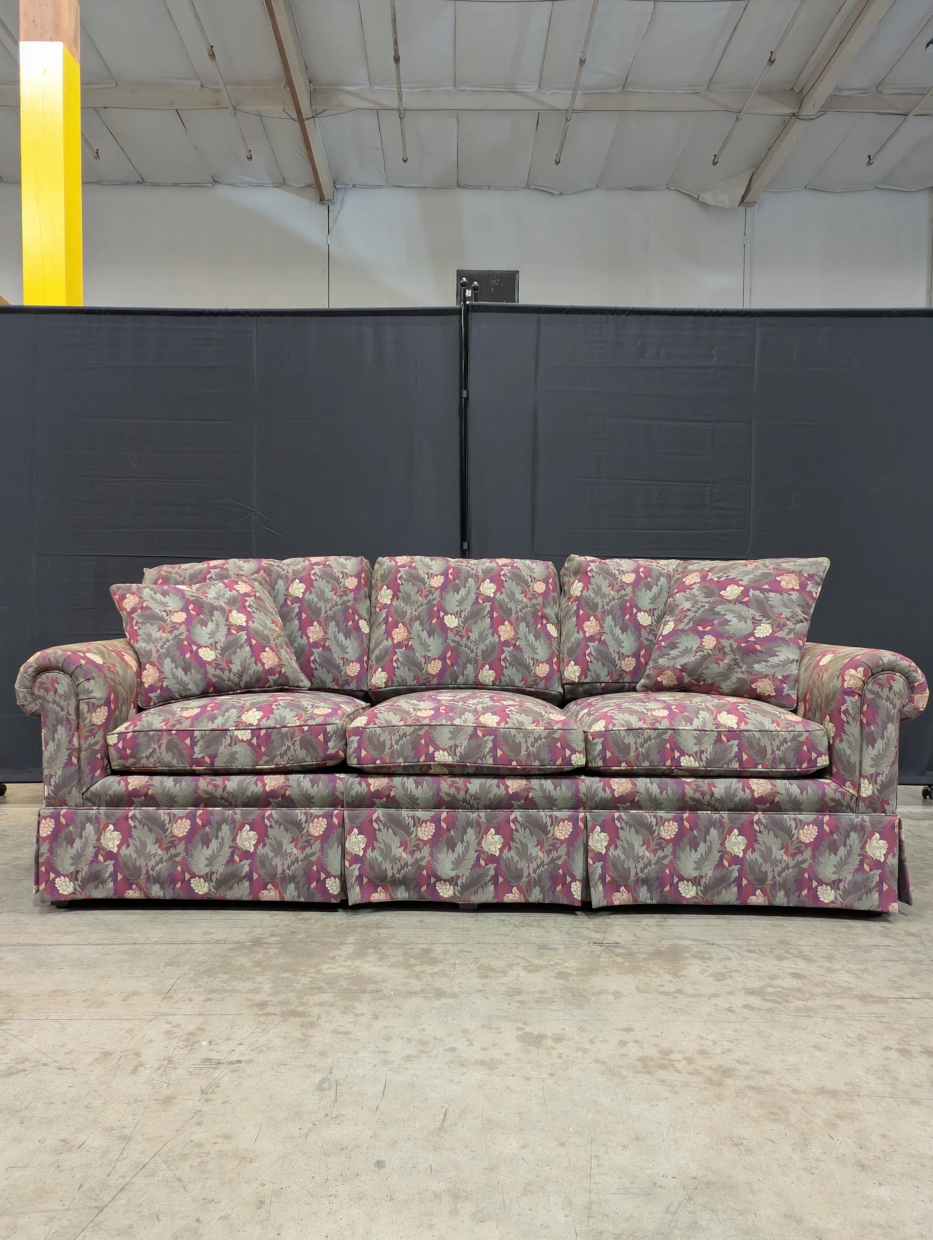 Valley furniture Upholstered Three-Seater Sofa with Botanical Pattern - Image 5