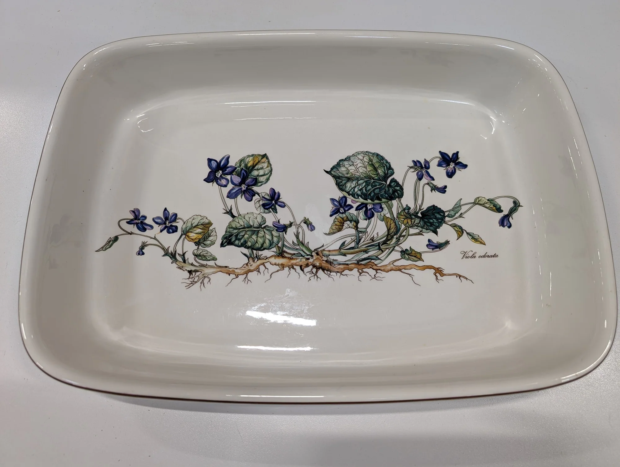 Villeroy & Boch Botanica Viola odorata Porcelain Baking Dish