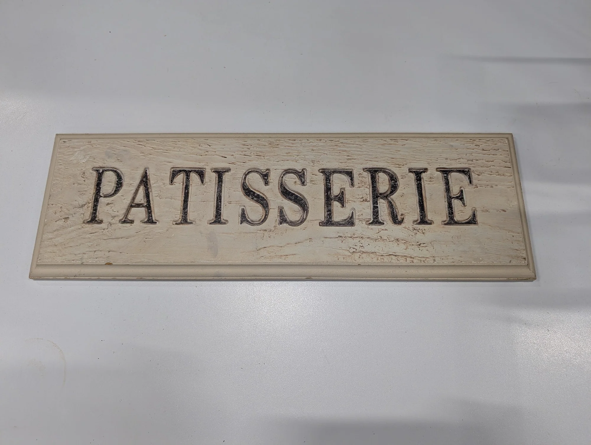Distressed Cream Patisserie Kitchen Wall Sign
