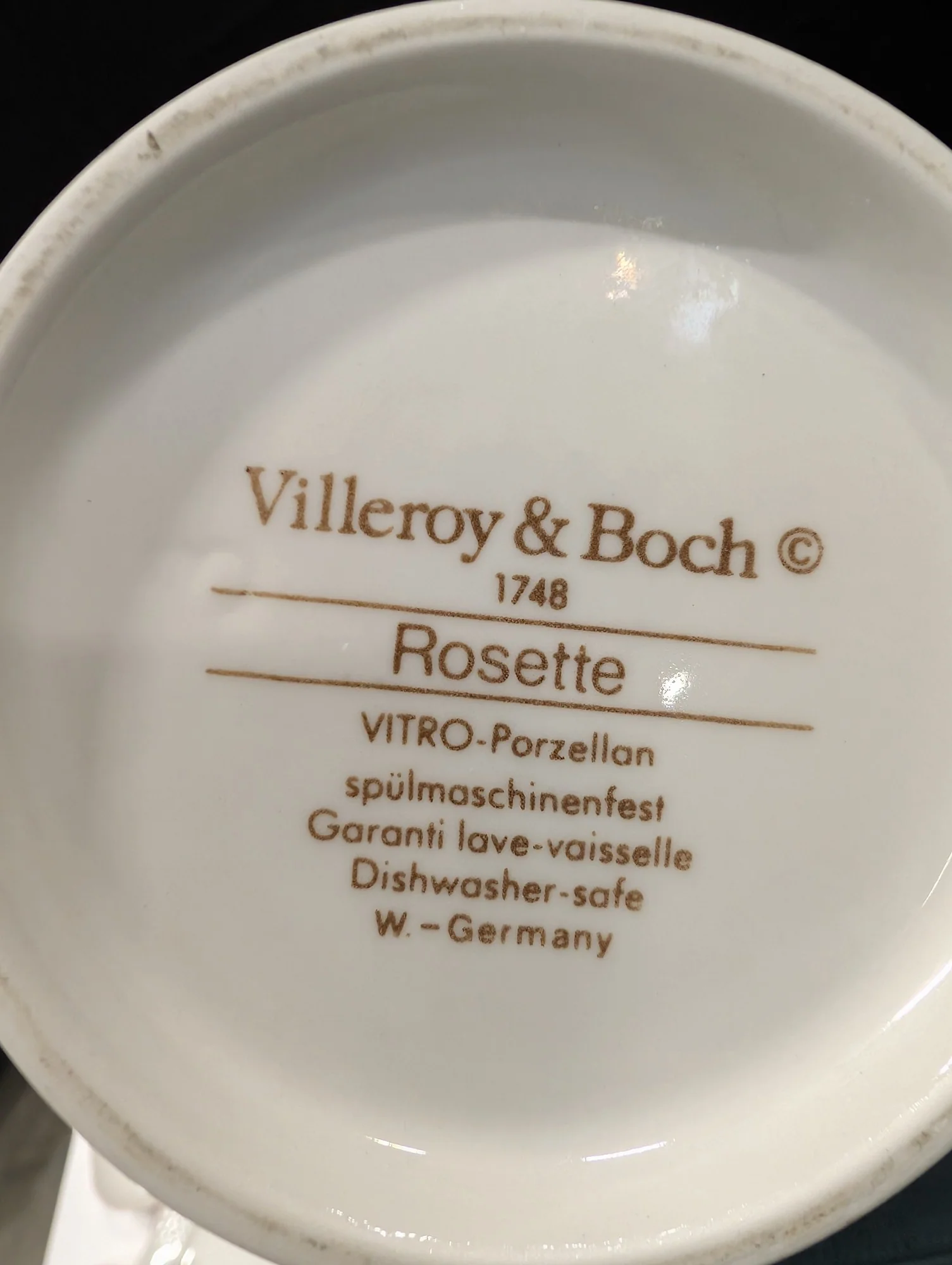 Charming Villeroy & Boch Rosette Floral Porcelain Dinnerware Tea Coffee Set - Image 3