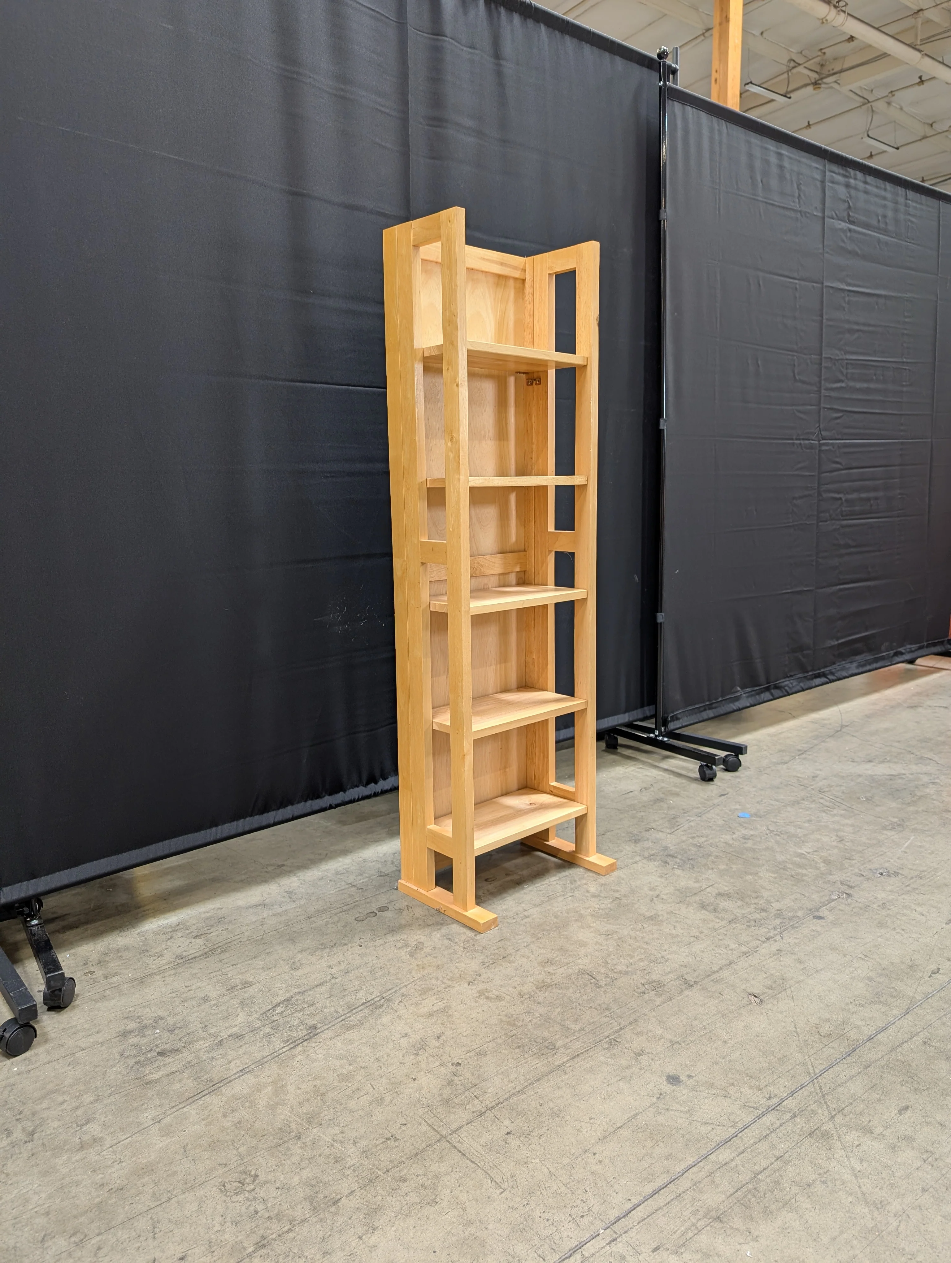 Versatile Natural Wood Multi-Tier Shelf Unit - Image 5