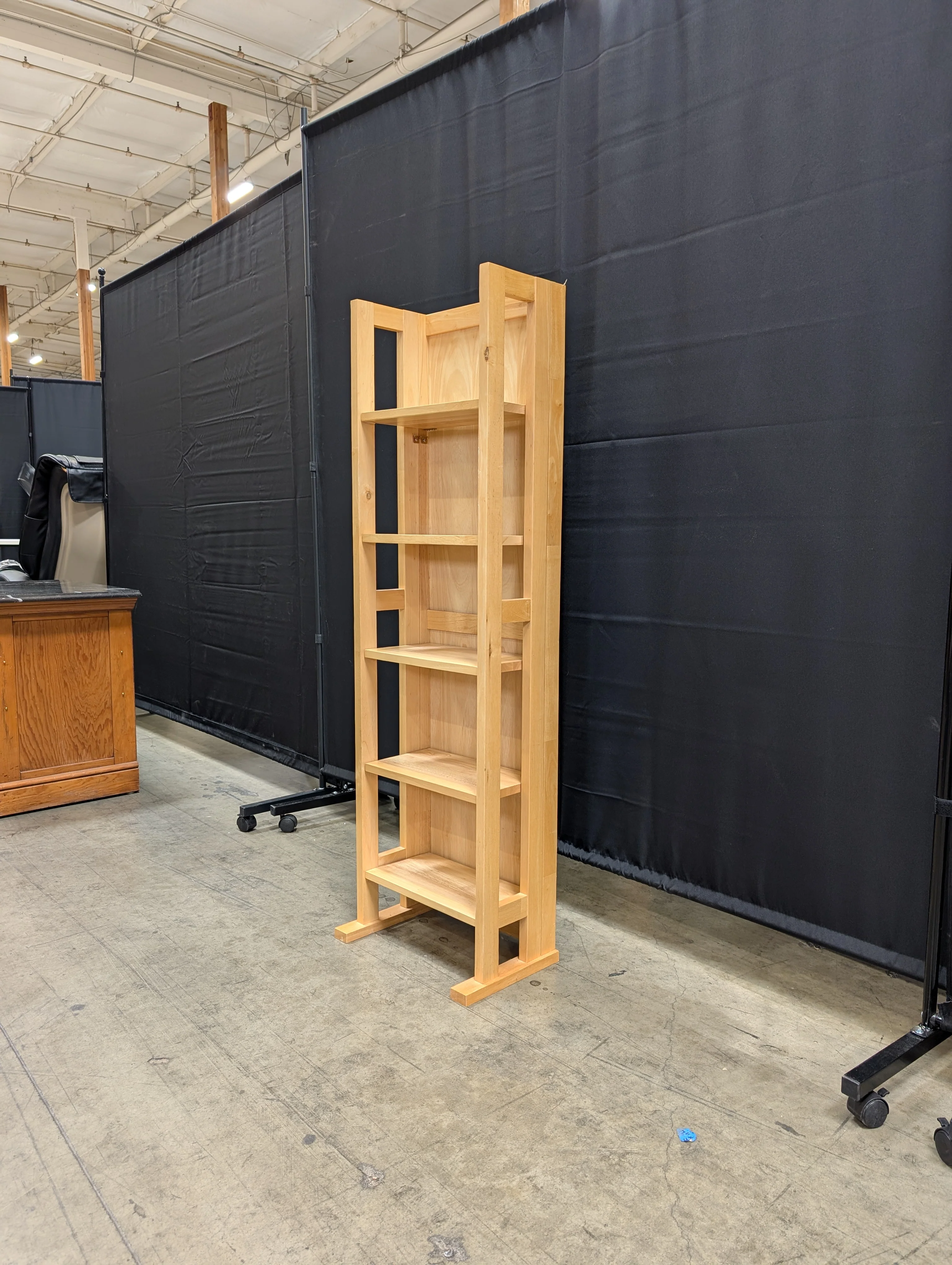 Versatile Natural Wood Multi-Tier Shelf Unit - Image 7