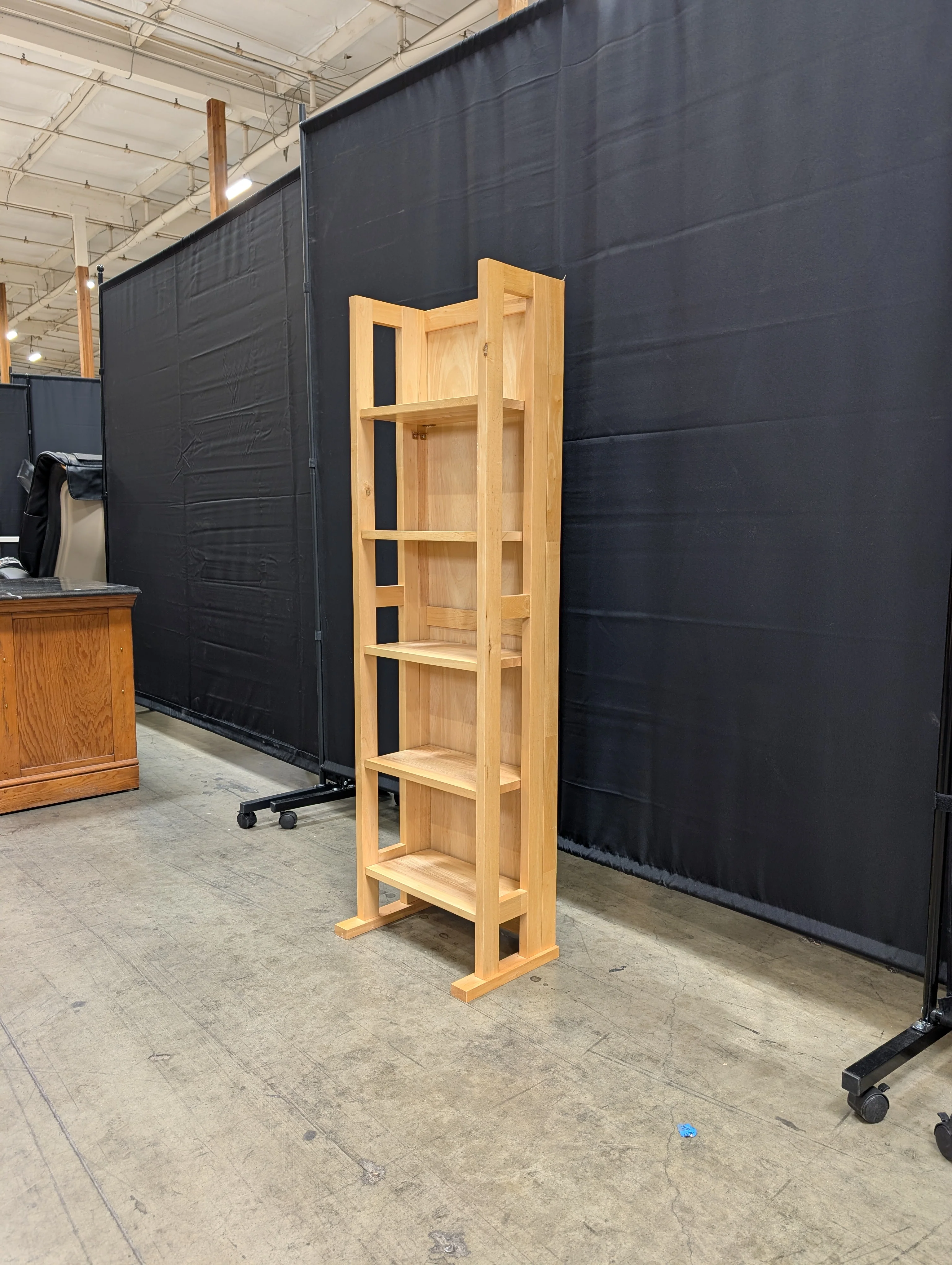 Versatile Natural Wood Multi-Tier Shelf Unit - Image 8