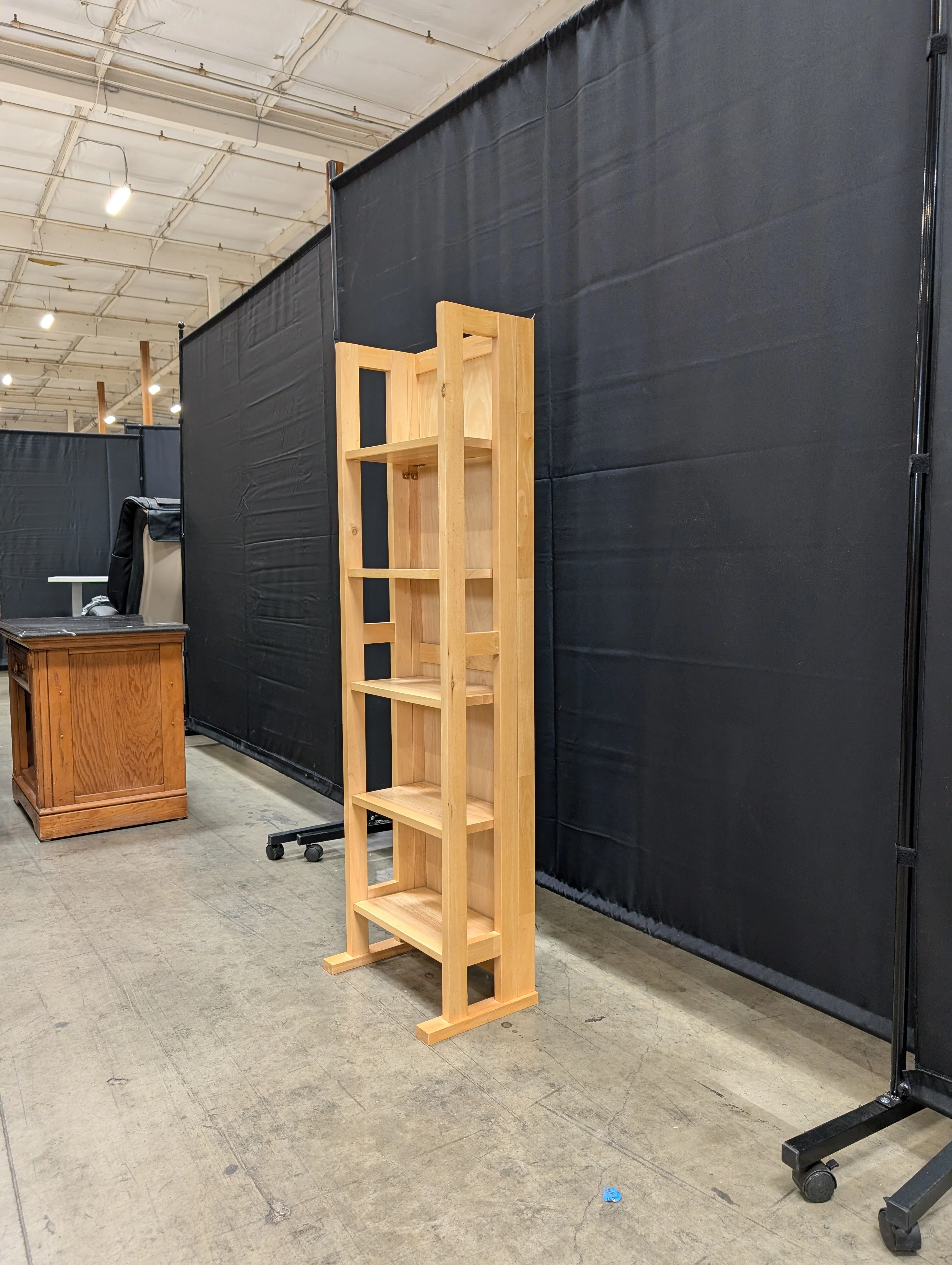 Versatile Natural Wood Multi-Tier Shelf Unit - Image 9