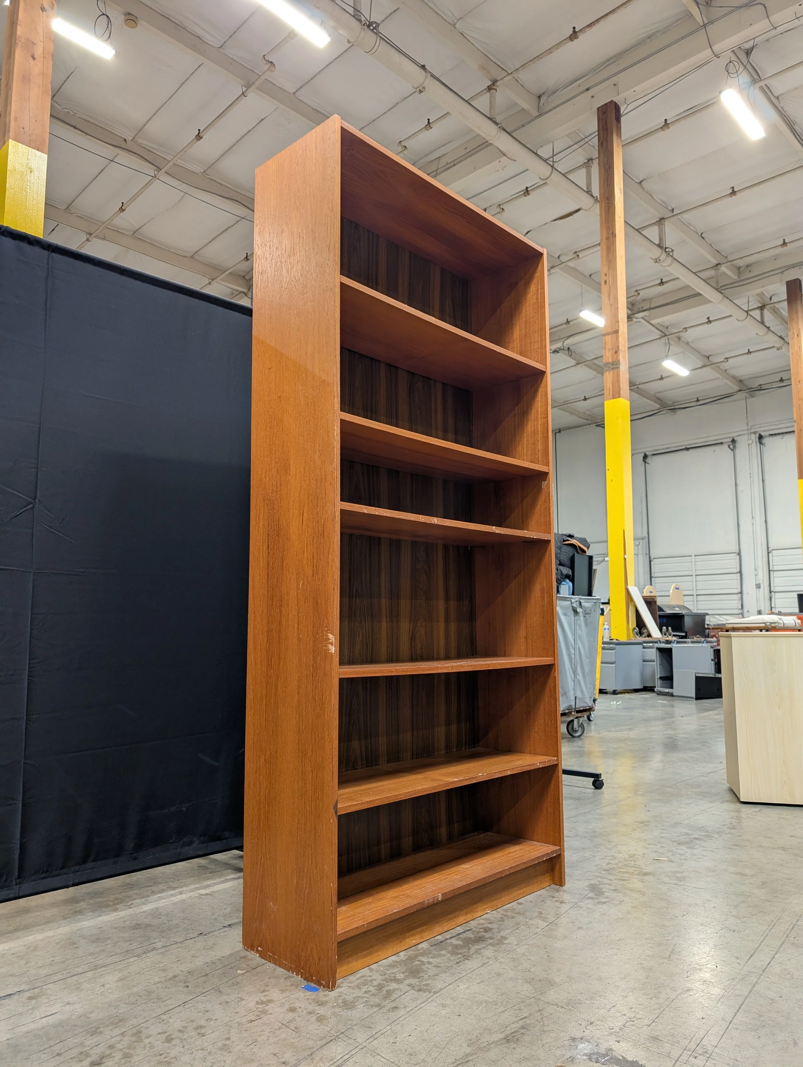 Five-Tier Freestanding Wooden Bookcase - Image 3