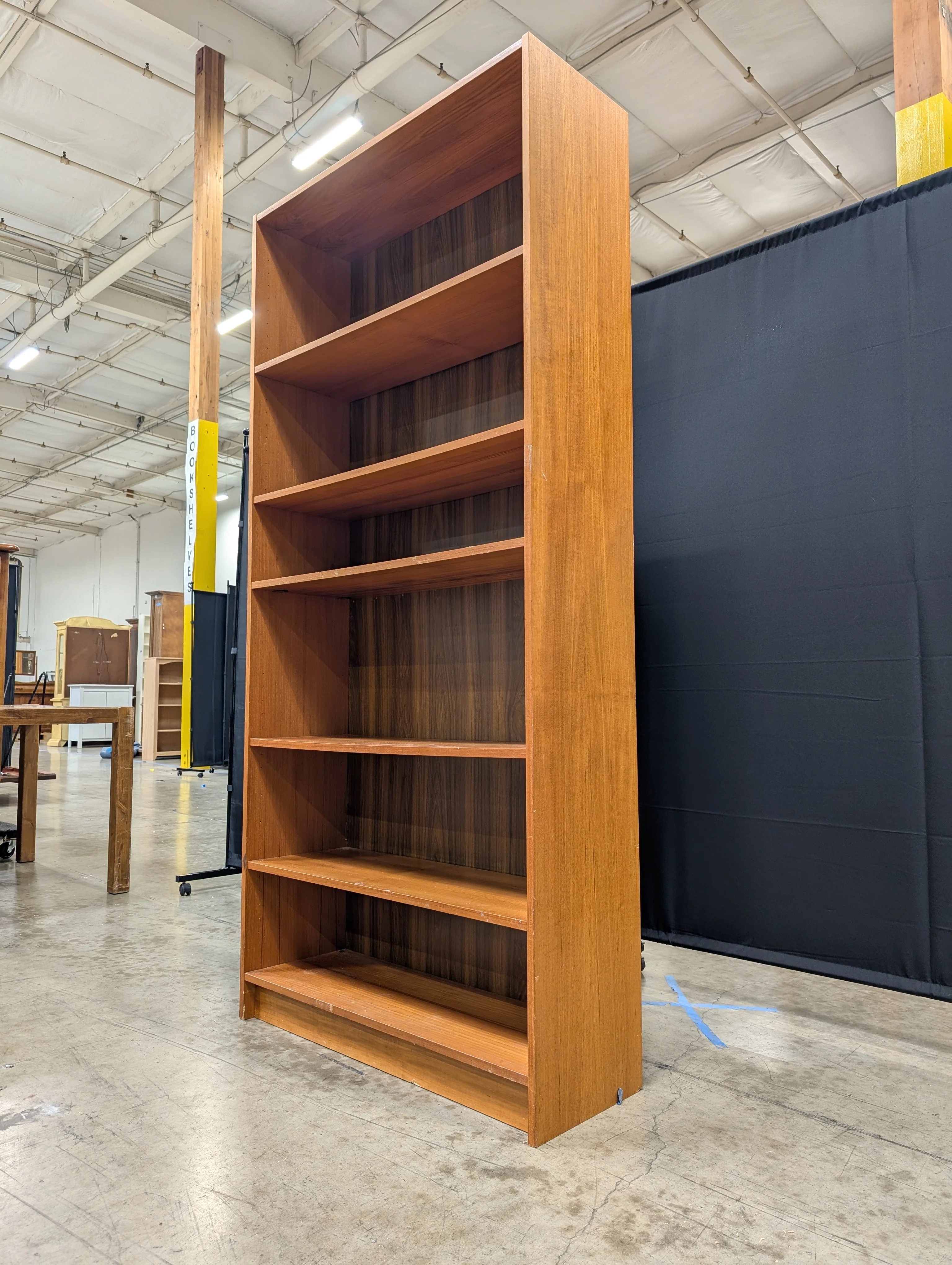 Five-Tier Freestanding Wooden Bookcase - Image 5