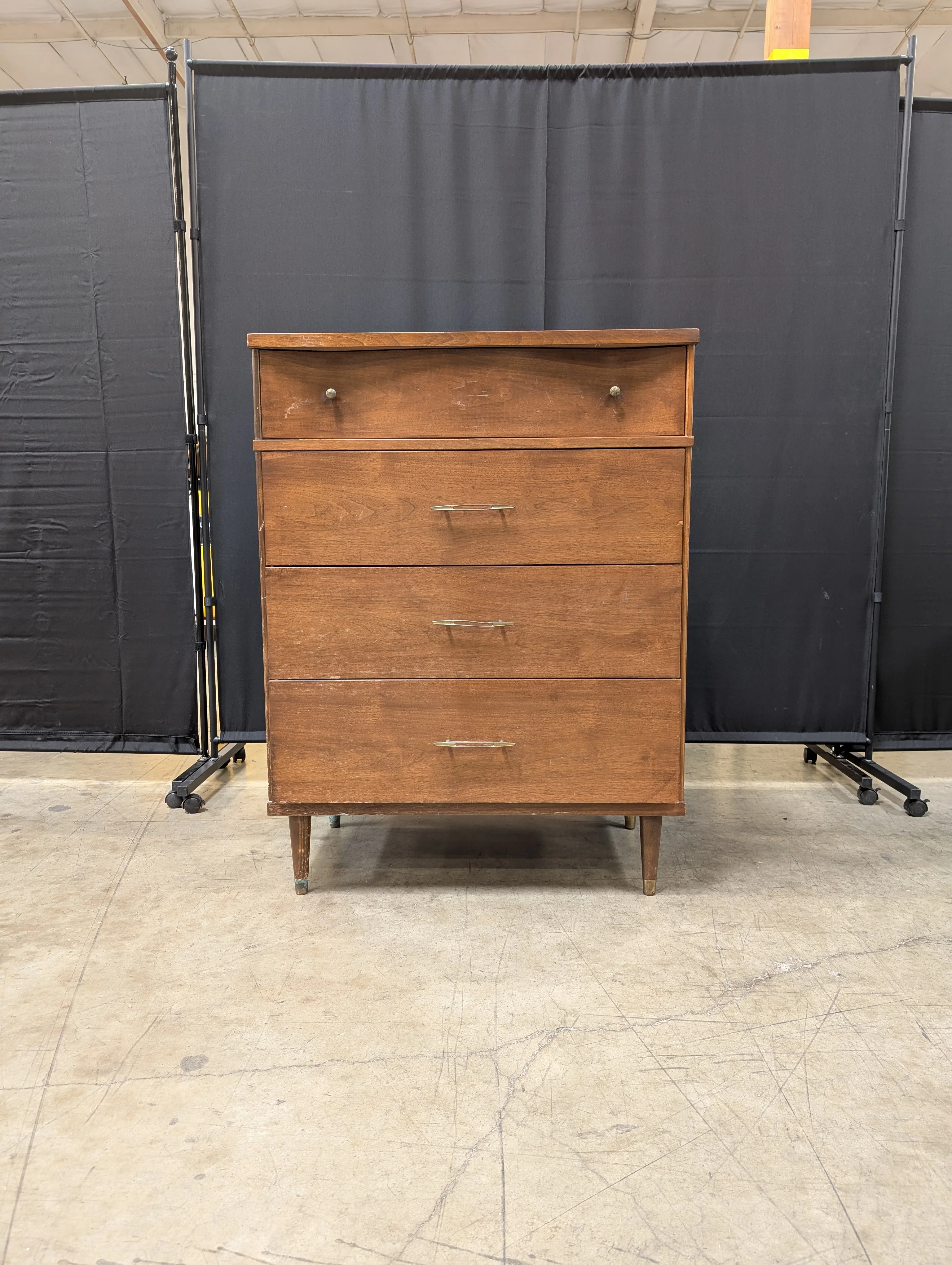 Harmony House Modern Wood Four-Drawer Chest with Tapered Legs - Image 2