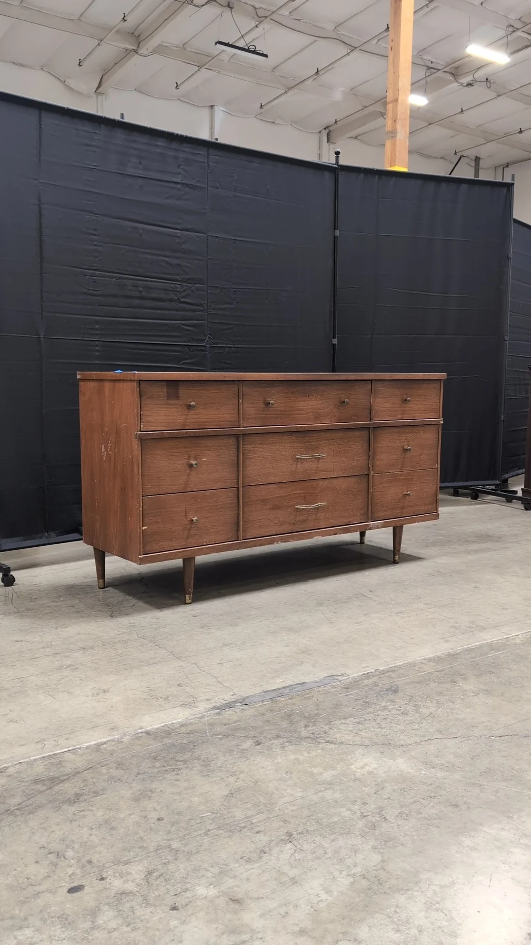 Mid-Century Modern Harmony House Fatemi Wood Dresser - Image 3