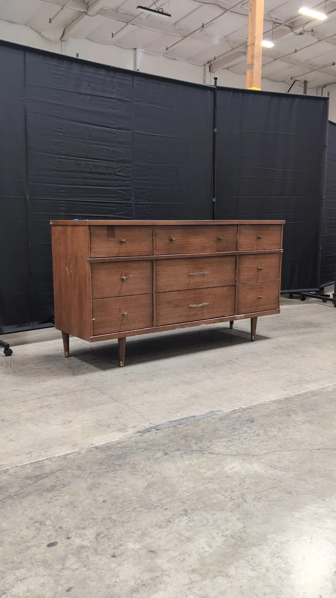 Mid-Century Modern Harmony House Fatemi Wood Dresser - Image 4