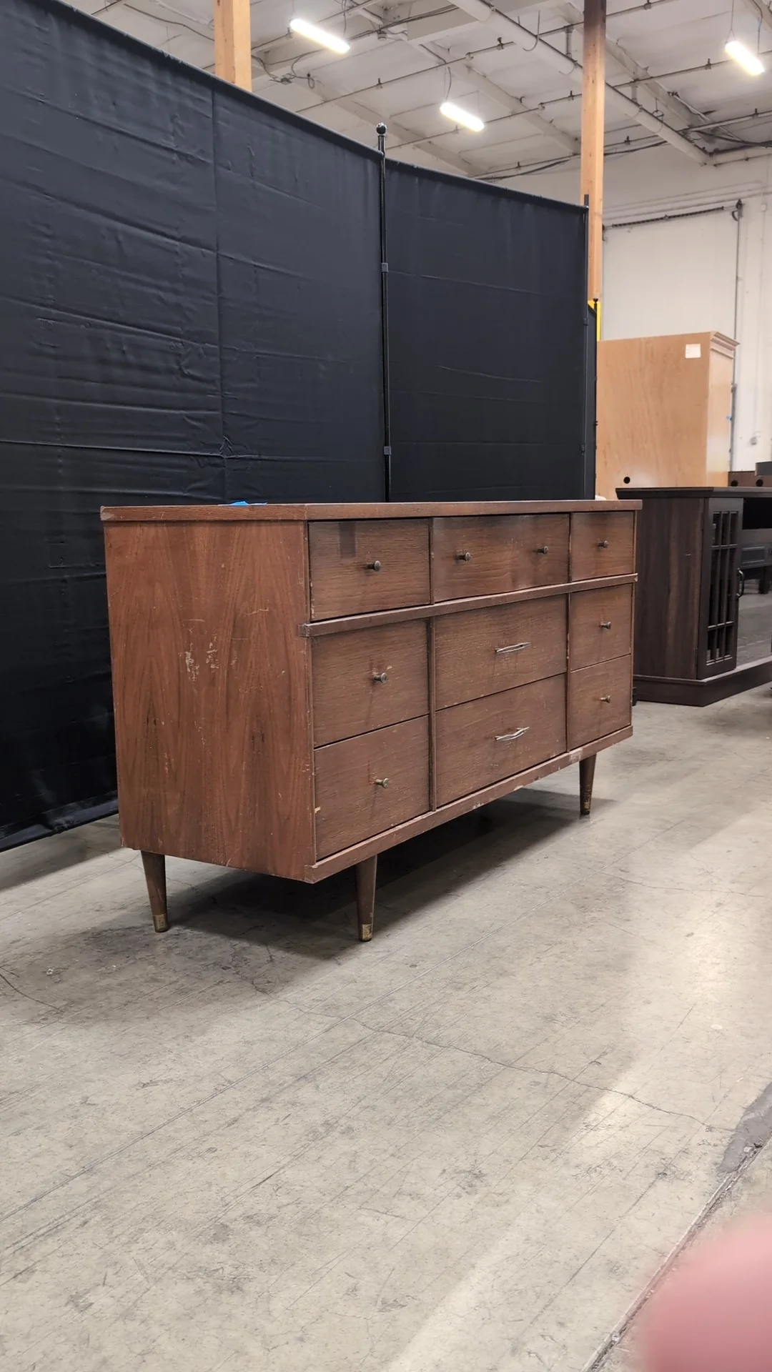 Mid-Century Modern Harmony House Fatemi Wood Dresser - Image 5