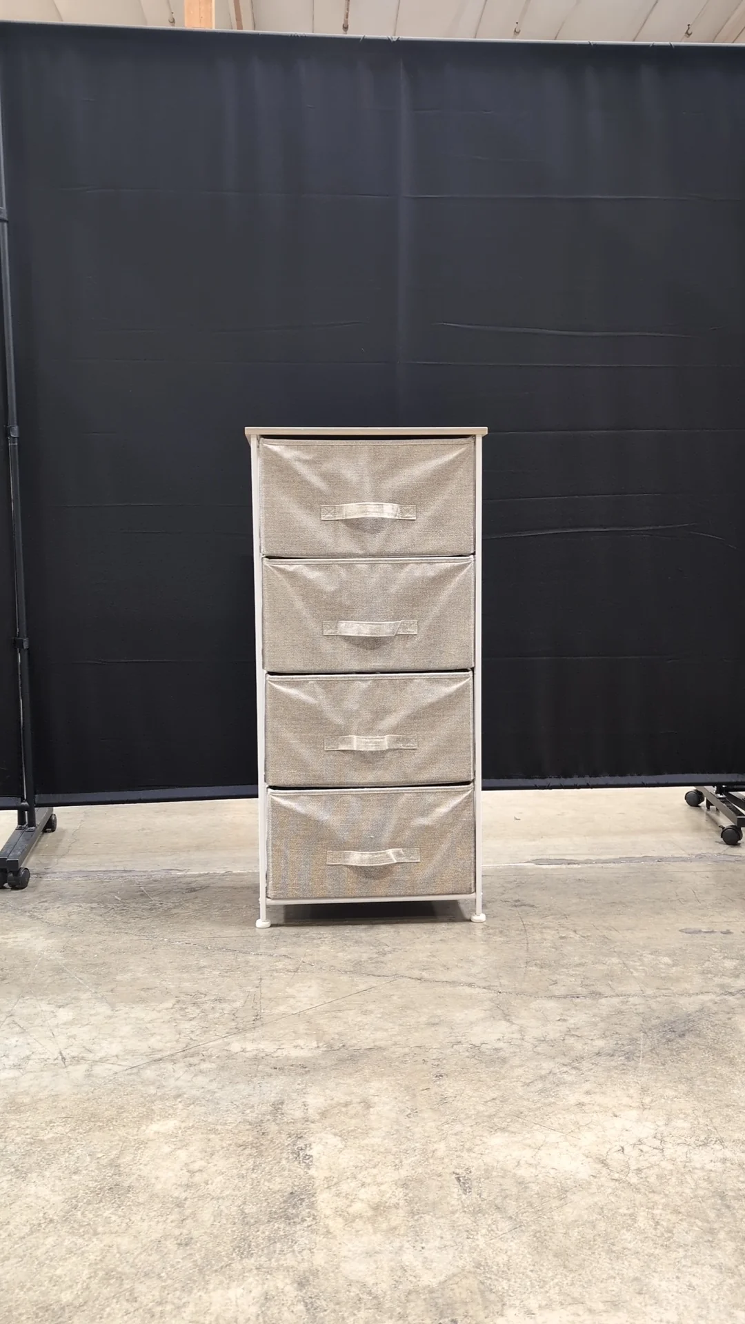Four-Drawer Fabric Storage Organizer with Metal Frame - Image 6