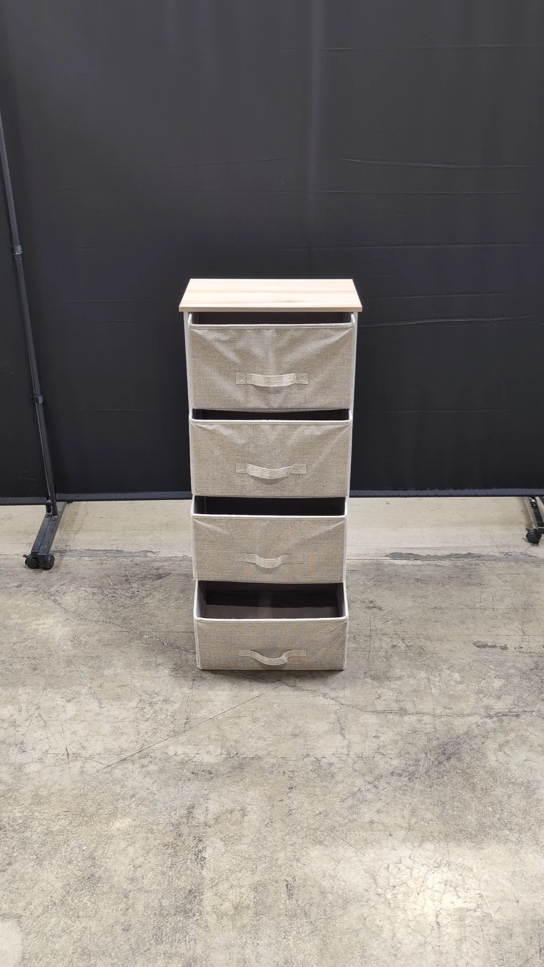 Four-Drawer Fabric Storage Organizer with Metal Frame - Image 9