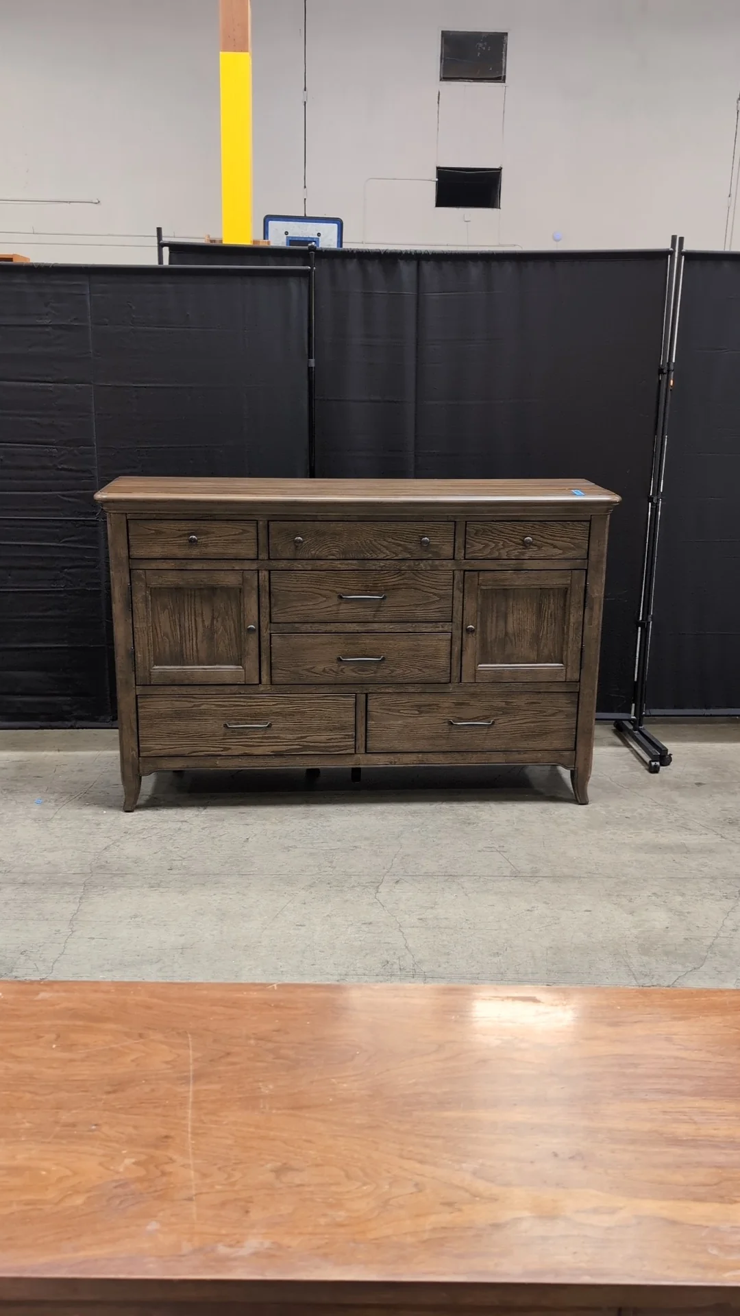Spacious Dark Wood Magnussen Home Dresser with Varied Storage - Image 2