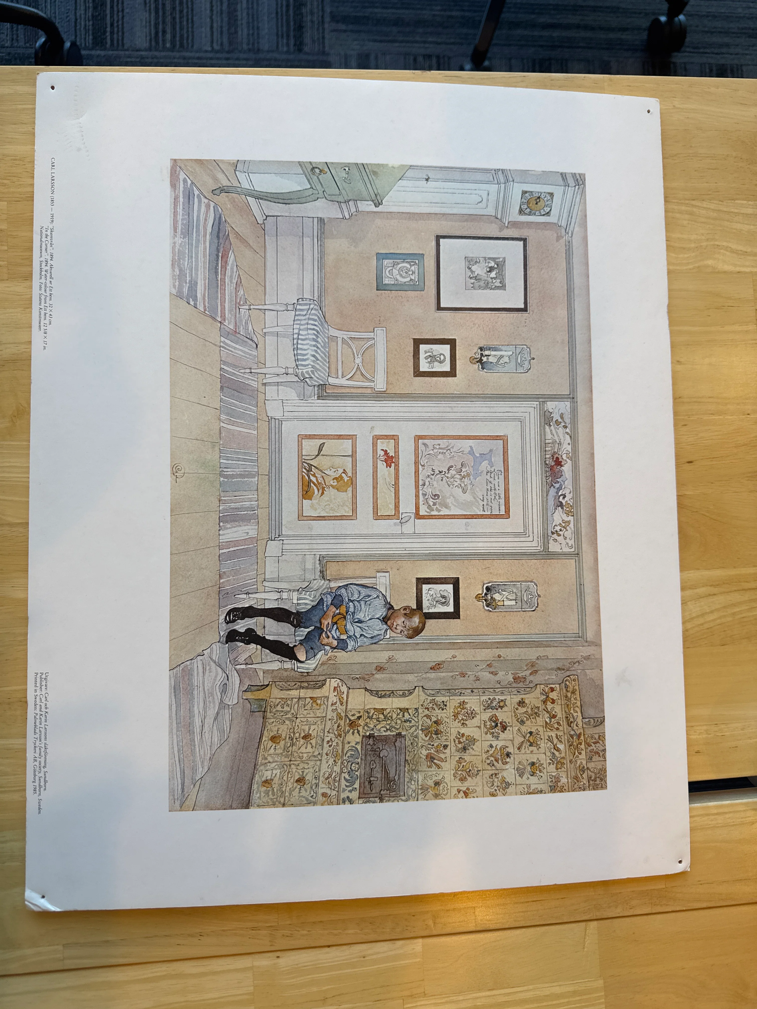 Carl Larsson's "In the Corner" - Image 3