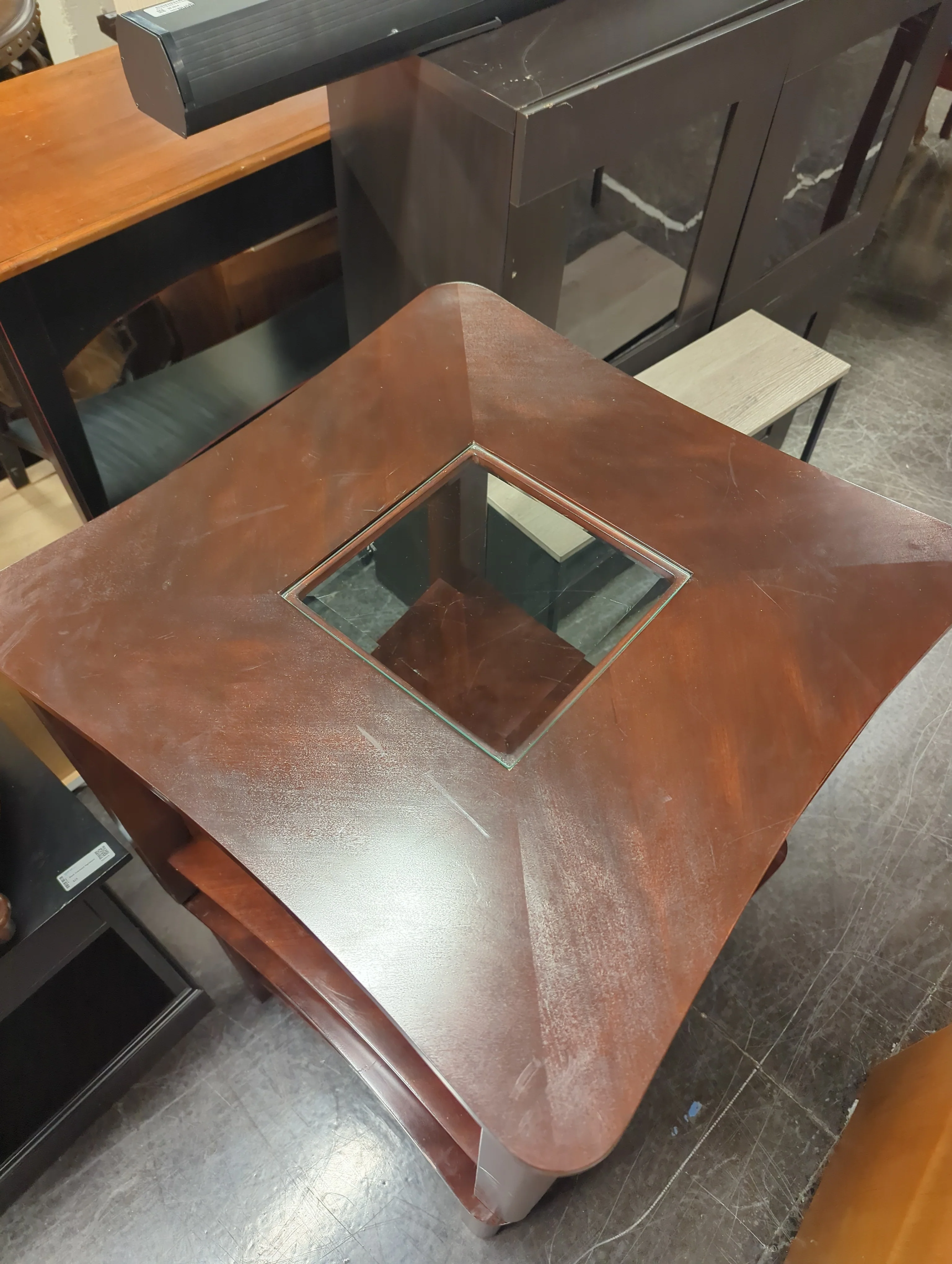 Pair of Dark Wood Side Table - Image 3