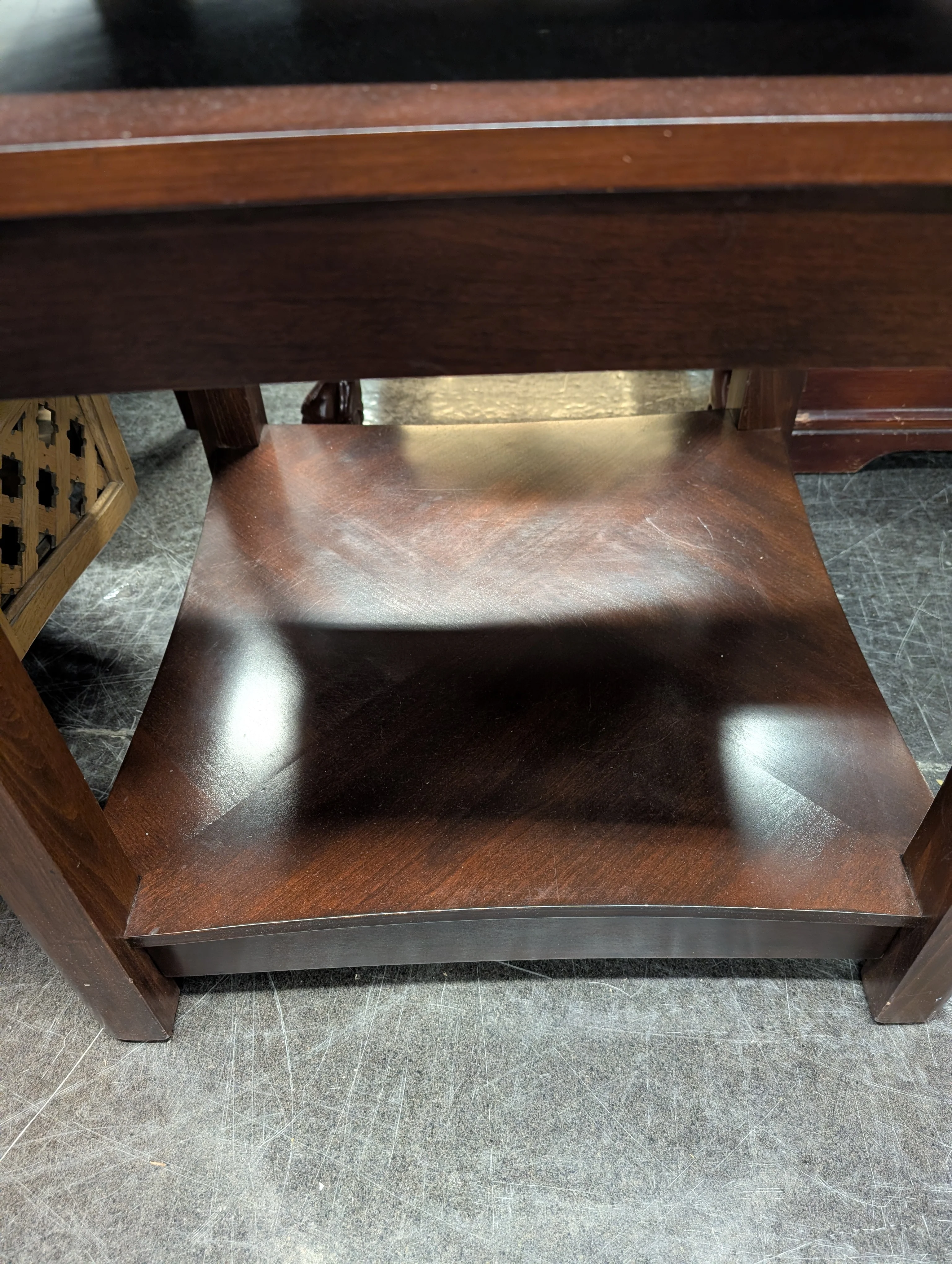 Pair of Dark Wood Side Table - Image 4