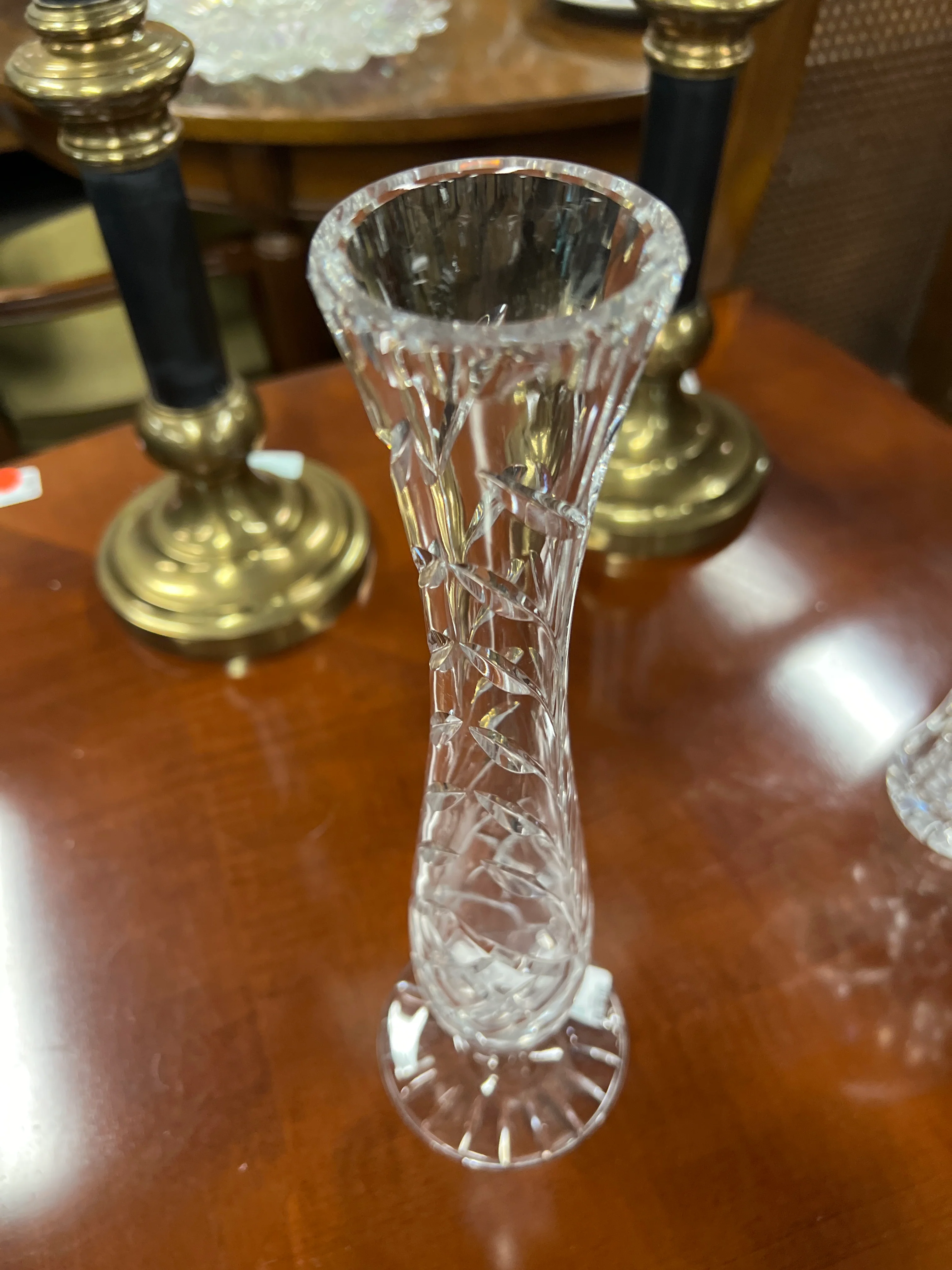 Glass stem vase - Image 3