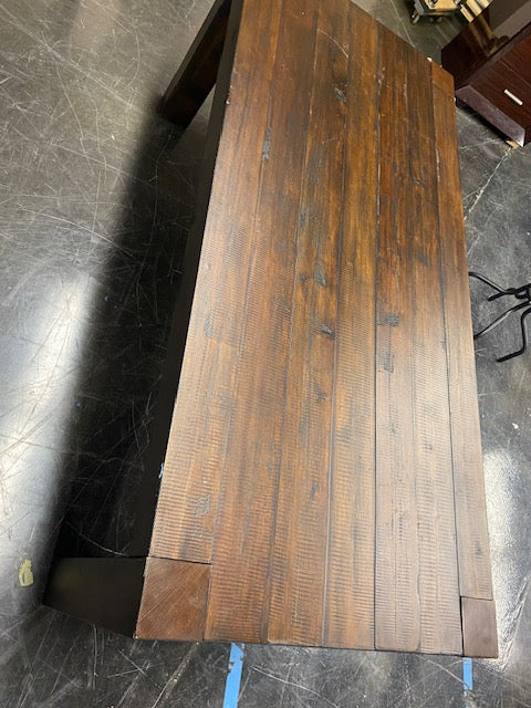 World Market - Rustic Dark Wood Table - Image 3