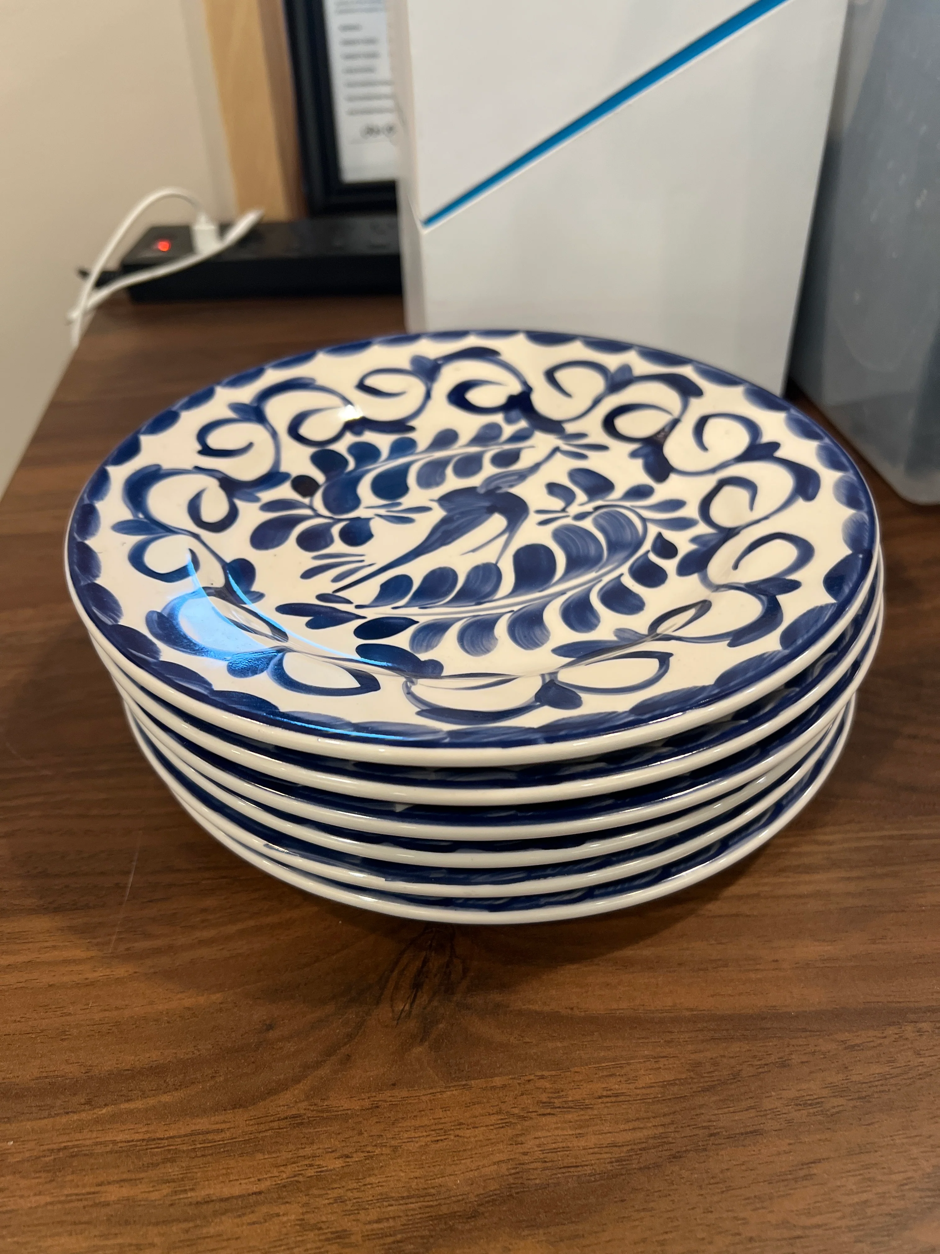 Six Pottery Barn Anfora Dishes
